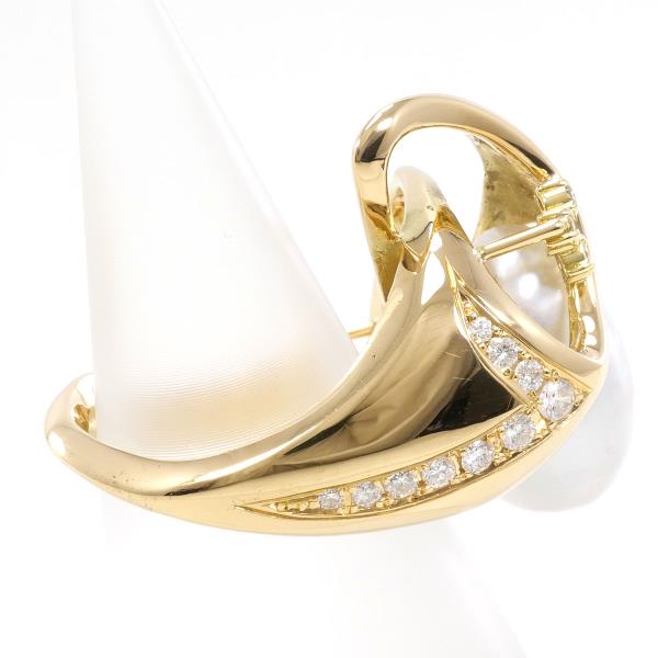 18K Yellow Gold South Sea Pearl & Diamond Ring for Women - Elegant Bridal, Wedding, Anniversary, or Gift Jewelry - Perfect for Special Occasions & Evening Events