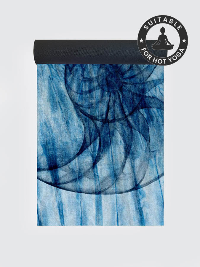 Eco-Friendly Vegan Suede Microfiber Yoga Mat 4mm - Non-Slip, Cushioned for Hot Yoga, Pilates & Home Workouts - Perfect for Beginners & Professionals