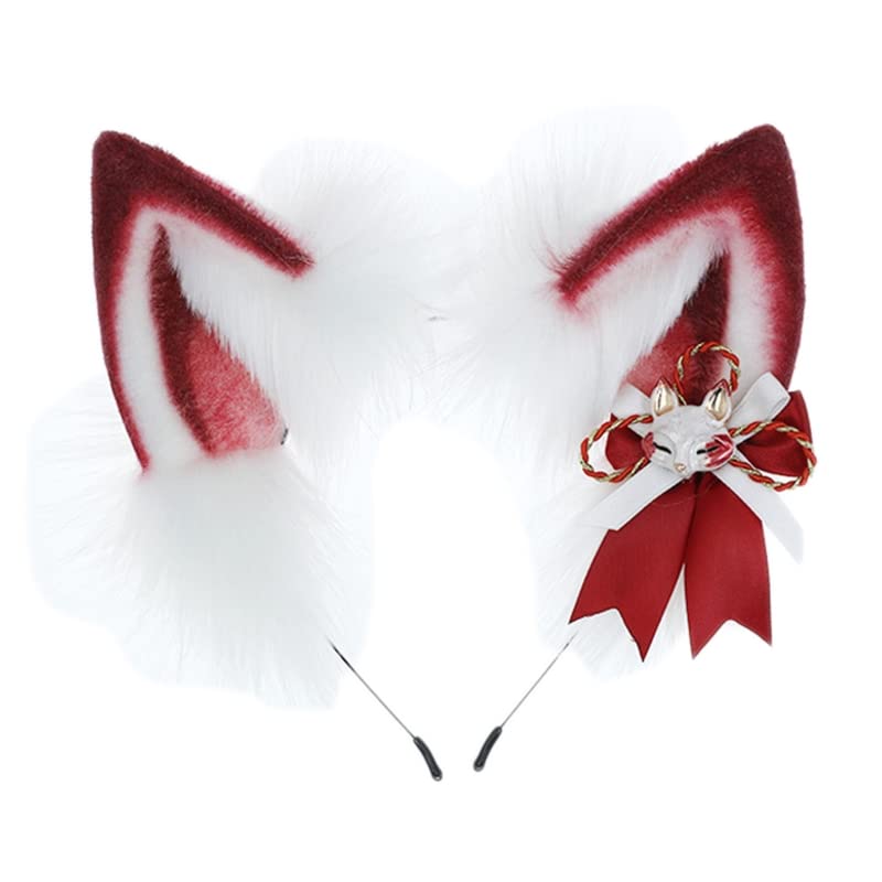 Cute Cartoon Animal Ear Hair Hoops for Women & Girls - Kawaii Gradient Hairbands for Washing Face, School, Cosplay & Daily Use - Soft Decorative Headbands with Ears for Students & Teens