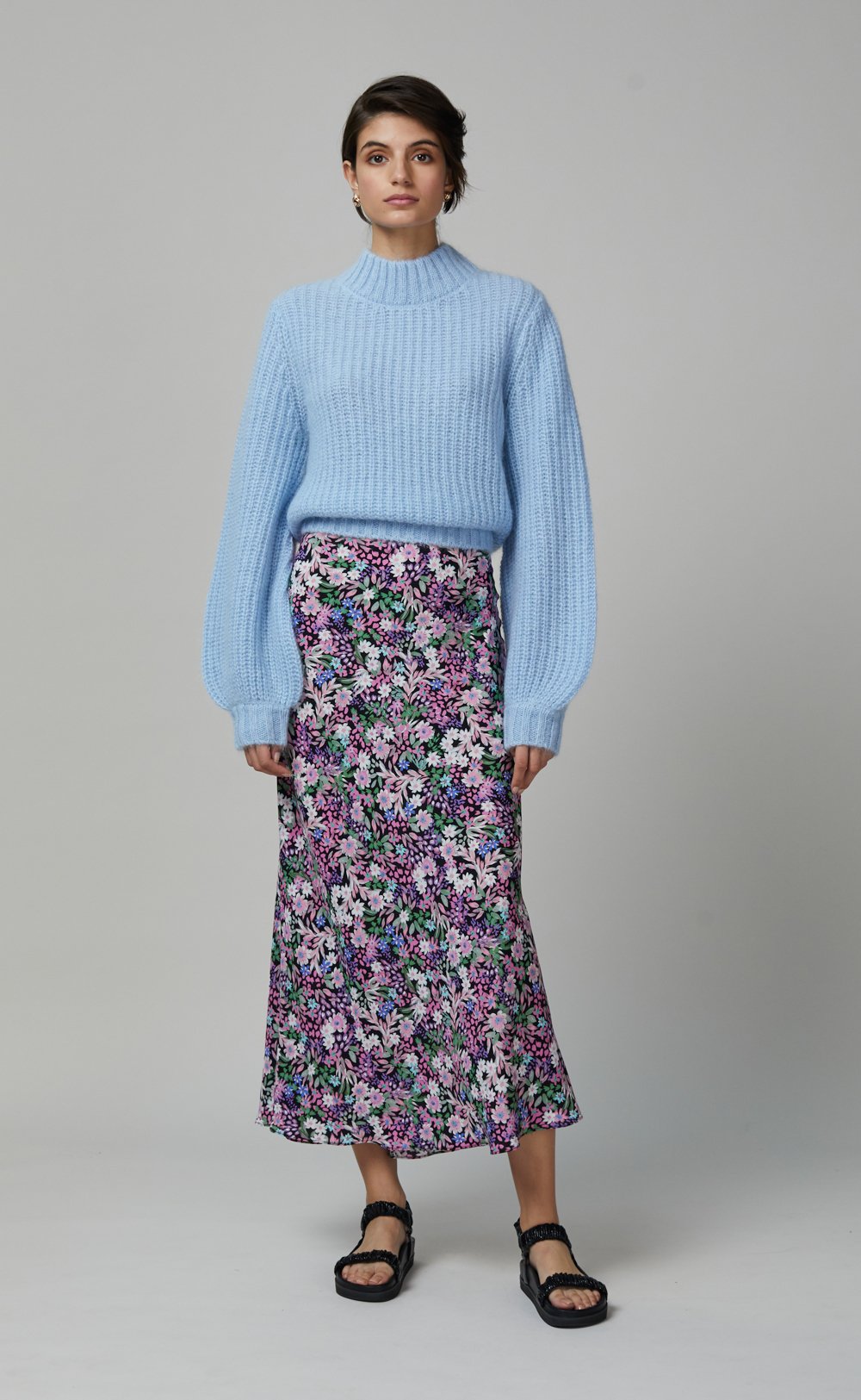 Anais Midi Skirt for Women - Flowy A-Line Skirt with Pockets, High Waist Summer Skirt - Perfect for Casual Outfits, Office Wear & Date Nights