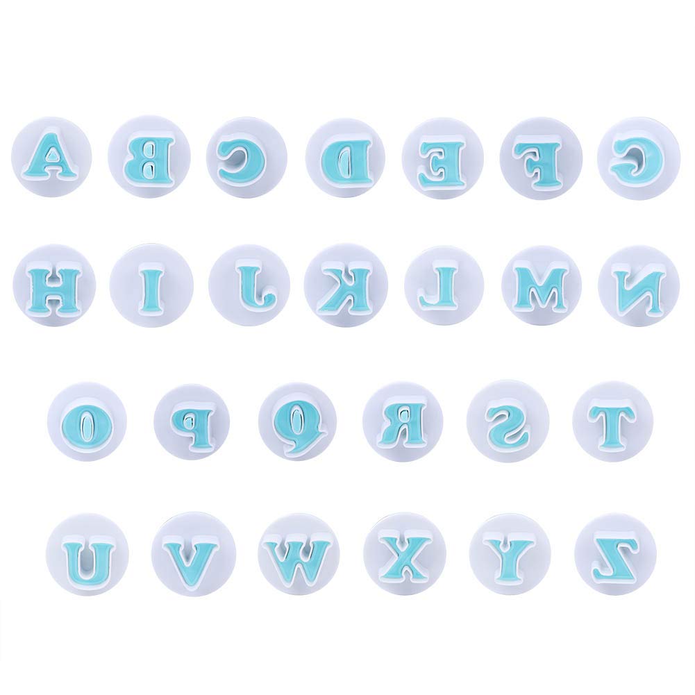 Food Grade Plastic Alphabet Cookie Cutters - Uppercase Letters Baking Molds for DIY Biscuits, Cakes & Pastry Decorations - Perfect for Birthday Parties, Classroom Activities & Holiday Baking