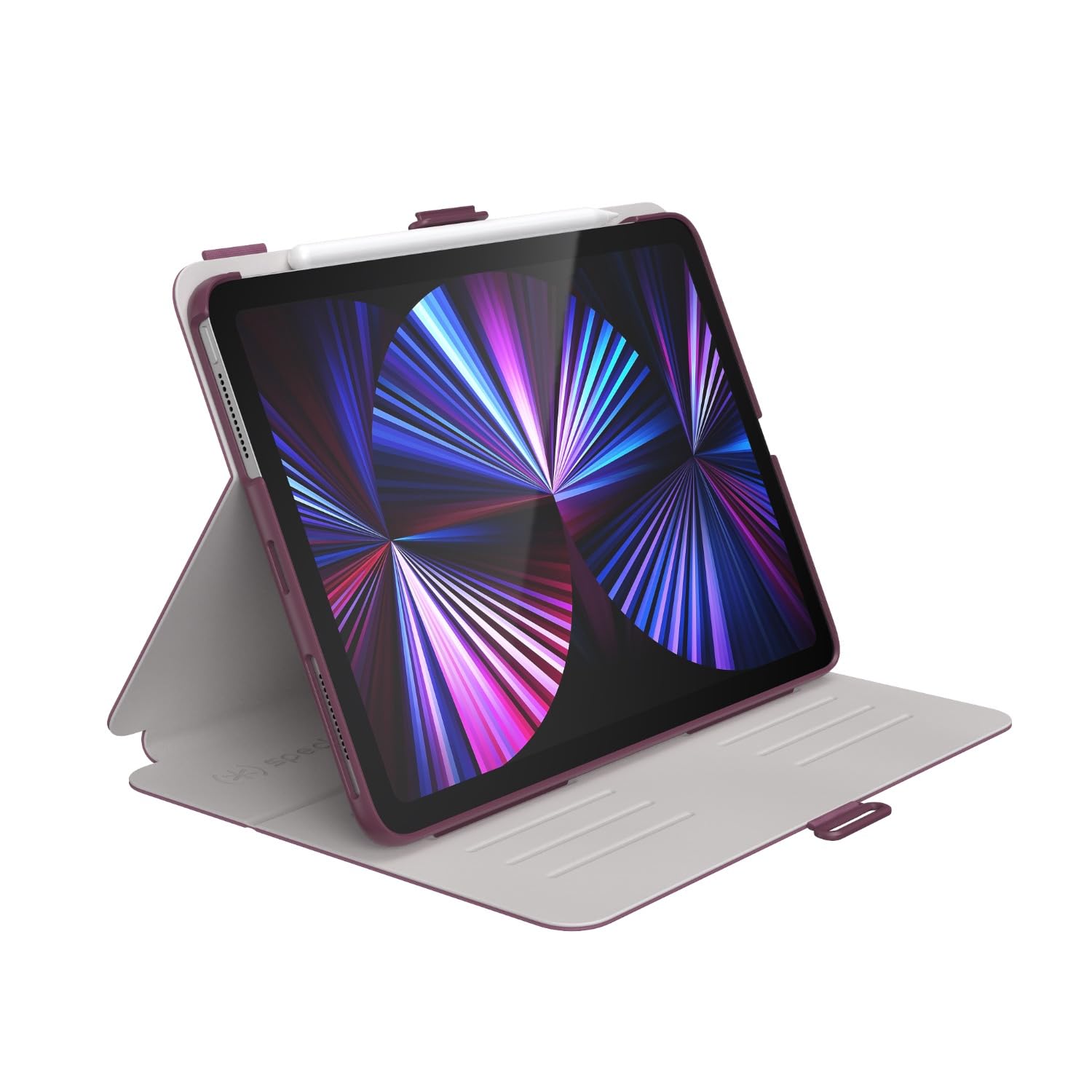 Speck Balance Folio Case for 11-inch iPad Air & iPad Pro - Protective Cover with Slim Design in Crepe Pink, Plumberry & Crushed Purple | Perfect for Work, Travel & Everyday Use