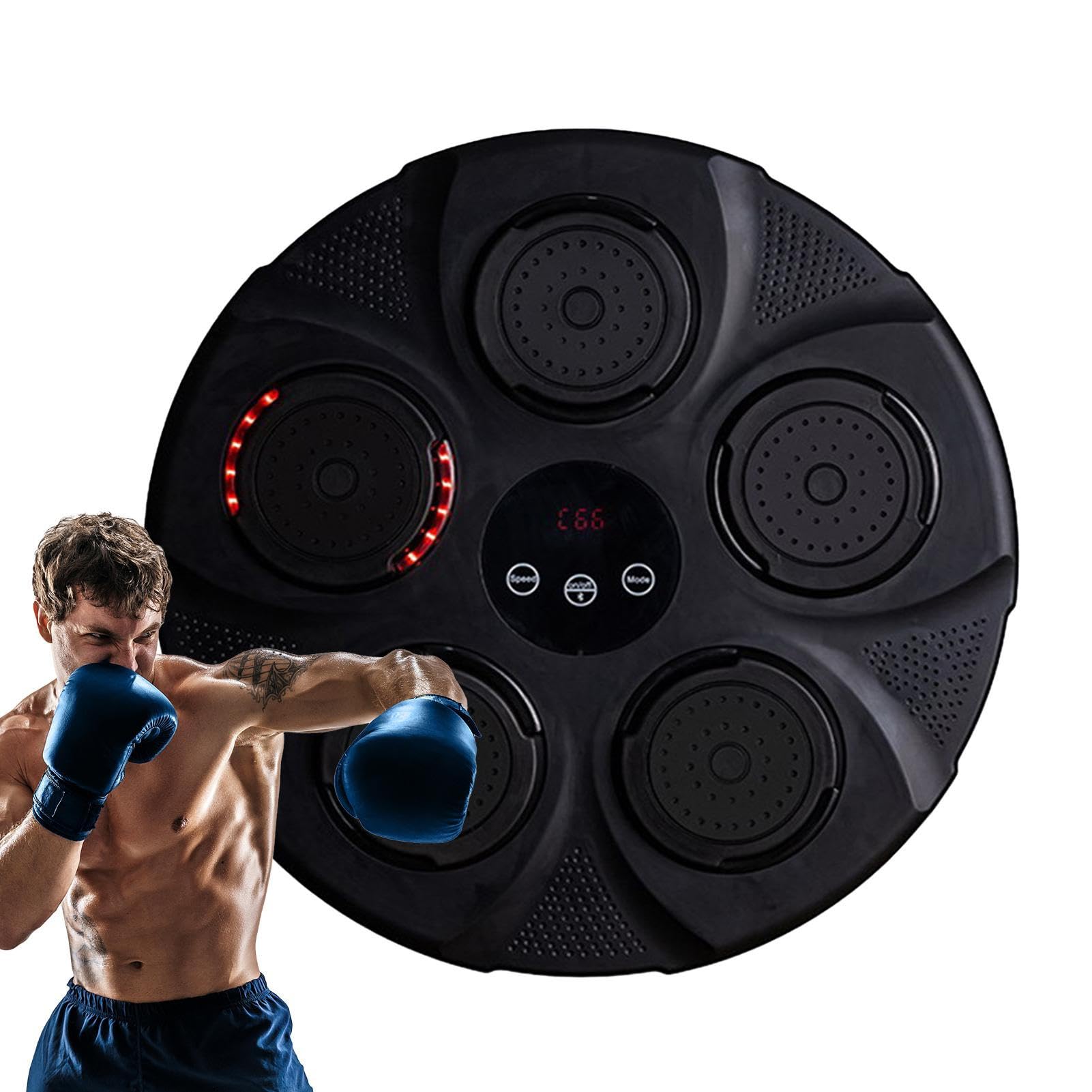 Smart Electronic Boxing Machine with Music & RGB Lights - Wall Mount Punching Target for Adult Home Workouts | Perfect for Fitness Training, Stress Relief & Fun Exercise