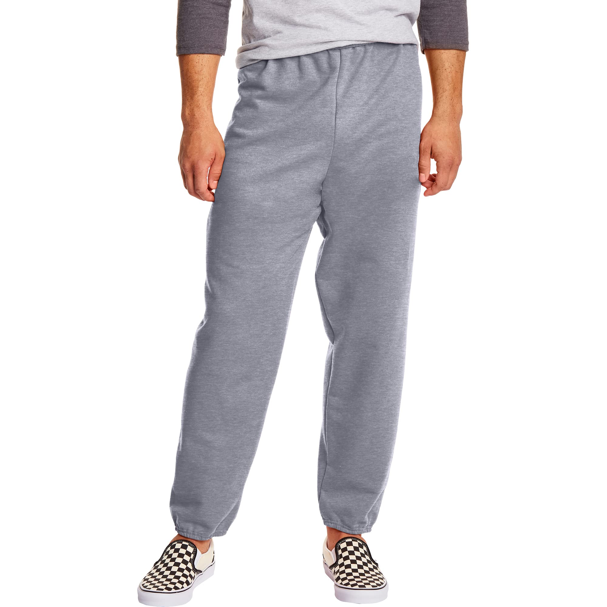 Hanes Men's EcoSmart Sweatpants - Soft & Comfortable Athletic Lounge Pants with Adjustable Cuffs (1 or 2 Pack) - Perfect for Gym, Running, Yoga & Relaxing at Home