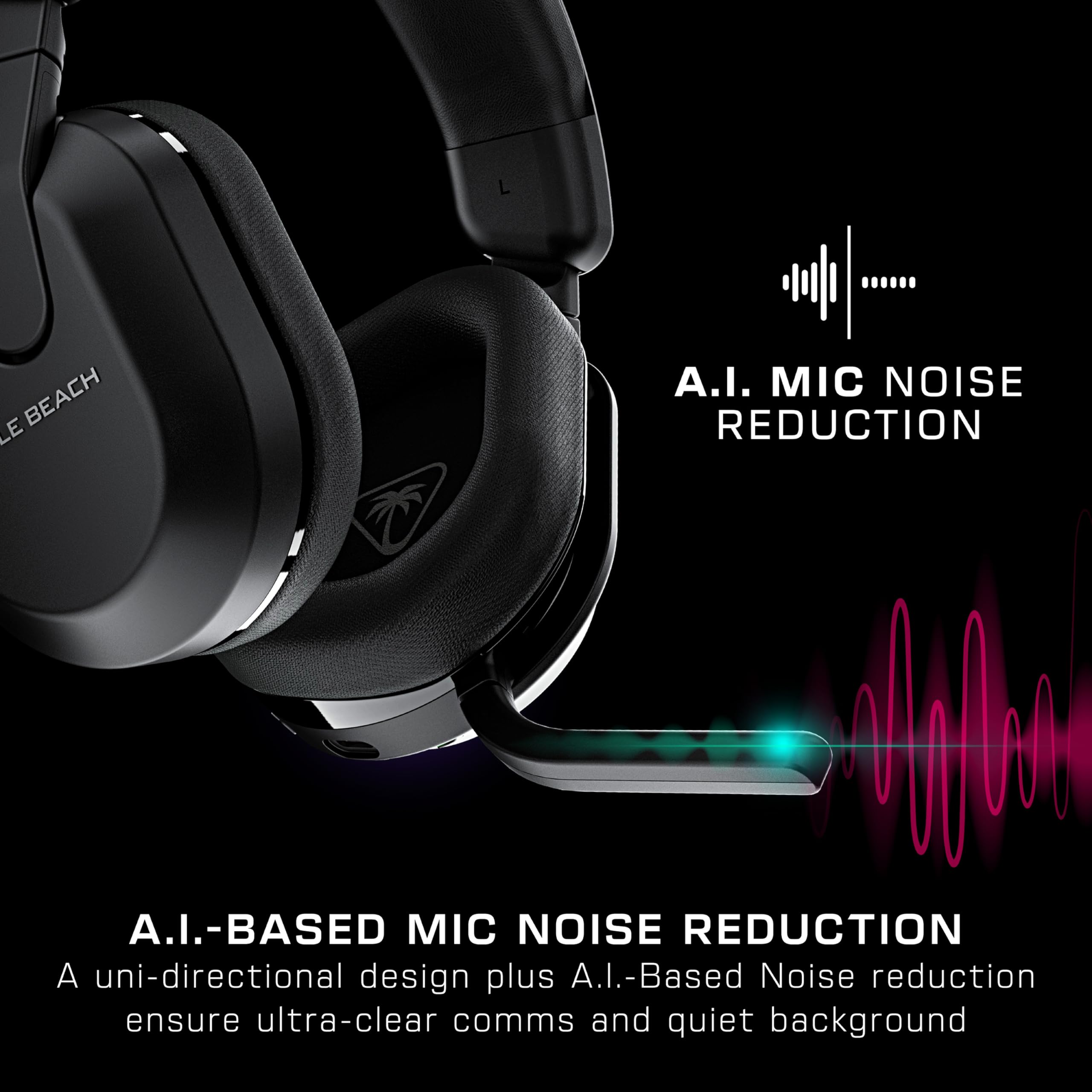 Turtle Beach Stealth 600 Wireless Gaming Headset for PS5, PS4, PC & Mobile – Bluetooth 5.0, 80-Hour Battery, Noise-Cancelling Mic, 50mm Speakers – Black – Perfect for Gaming, Streaming & Remote Work