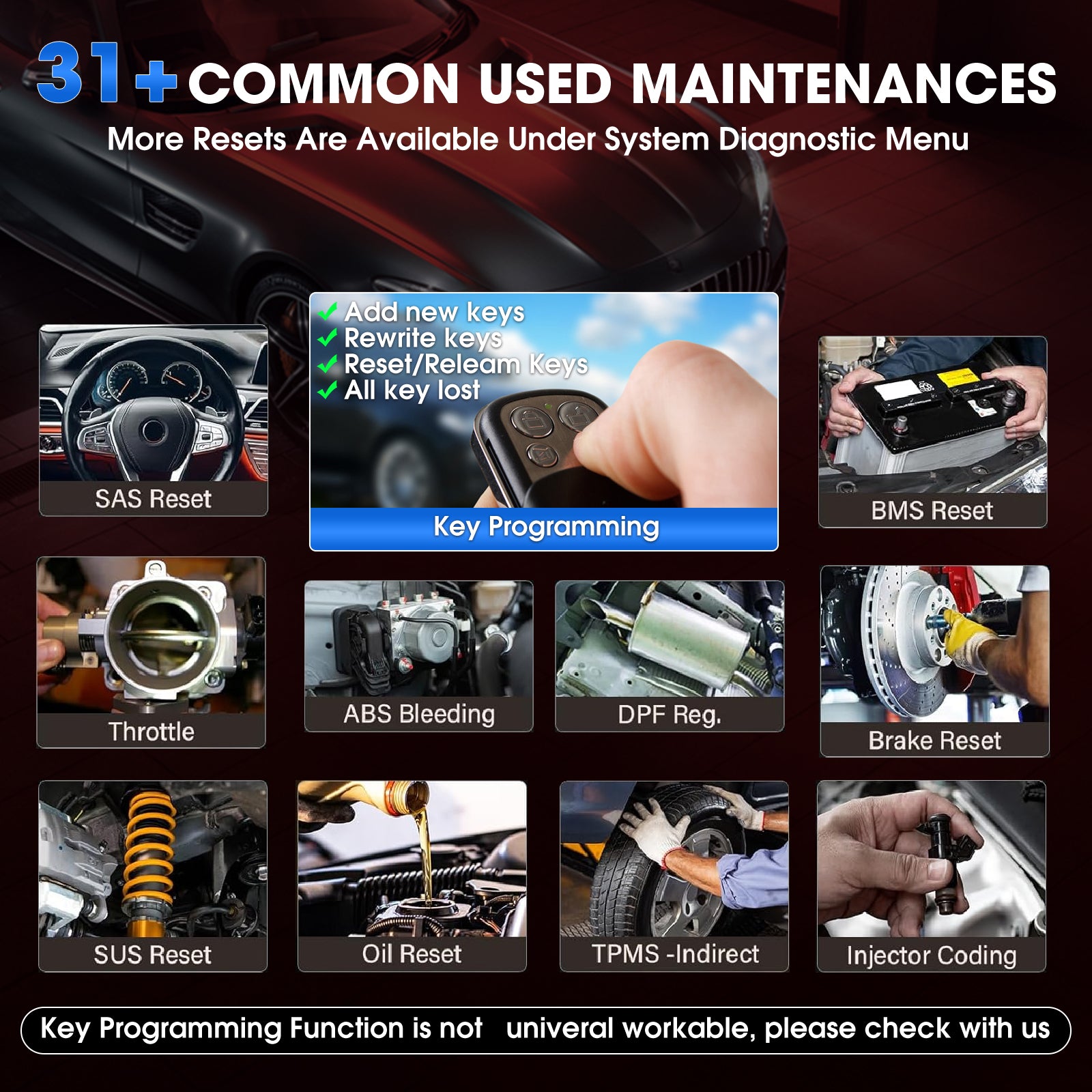 KINGBOLEN® K7 Bidirectional OBD2 Scanner - Bluetooth Diagnostic Tool for All Systems with 3 Years Free Updates | Car Engine Code Reader for Mechanics & DIY Auto Repair
