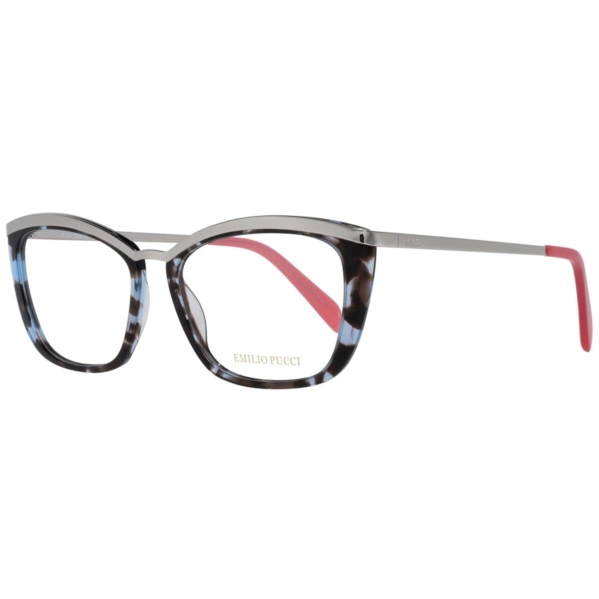 Emilio Pucci Multicolor Women's Eyeglass Frames | Stylish Prescription & Reading Glasses for Women | Perfect for Work, Fashion & Everyday Wear