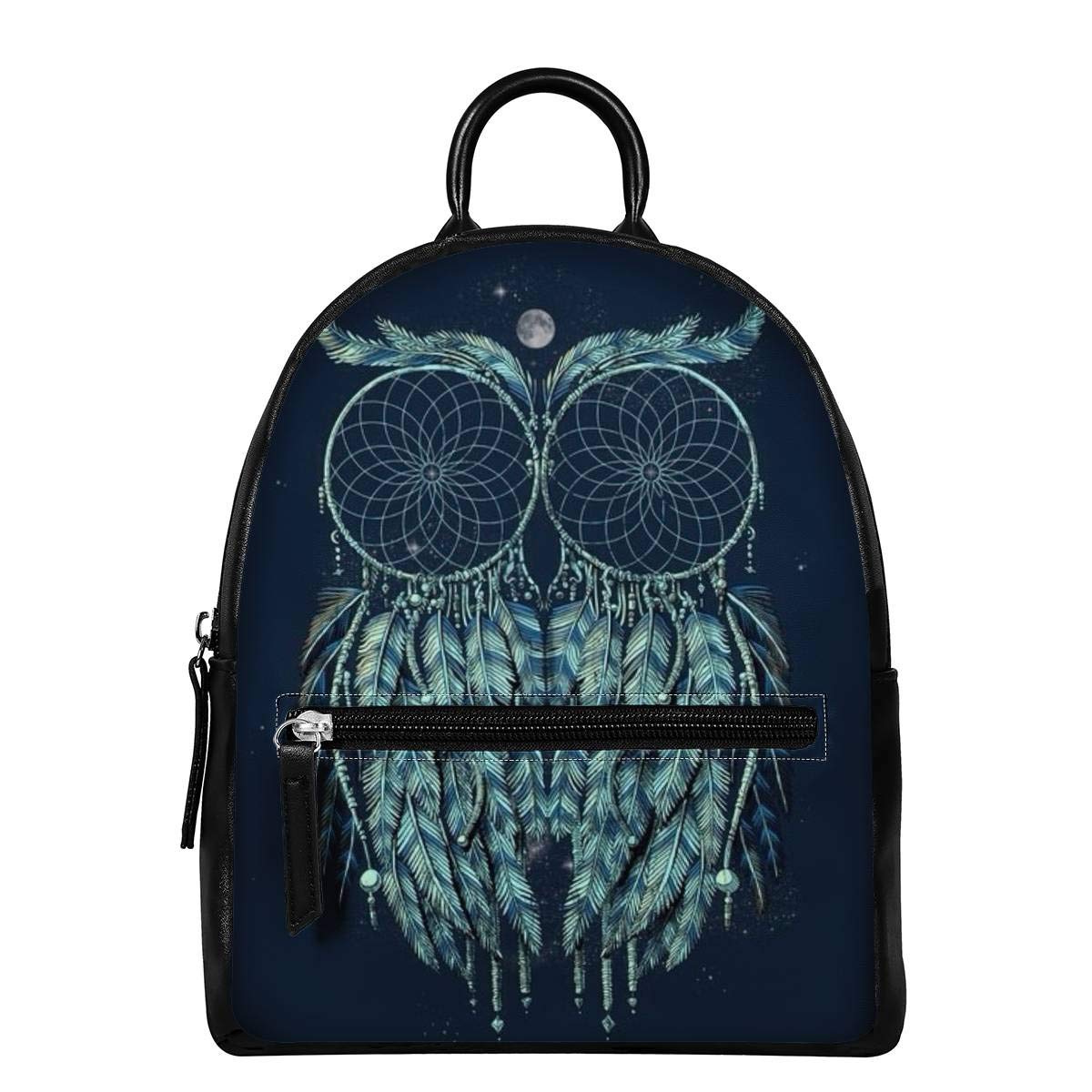 Owl Leather Anti-Theft Backpack for Women - Travel & School Daypack