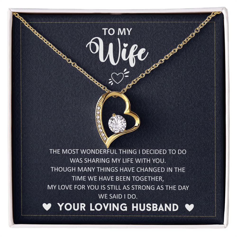 Romantic Love Pendant Necklace for Women - Perfect Birthday Gift from Husband to Wife - Elegant Jewelry for Anniversaries, Valentine's Day & Special Occasions