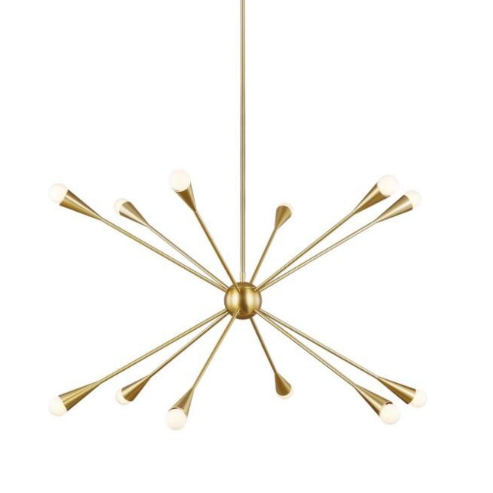 Burnham 12-Light Crystal Chandelier - Elegant Dining Room Lighting Fixture for Home Decor | Perfect for Living Room, Bedroom & Entryway