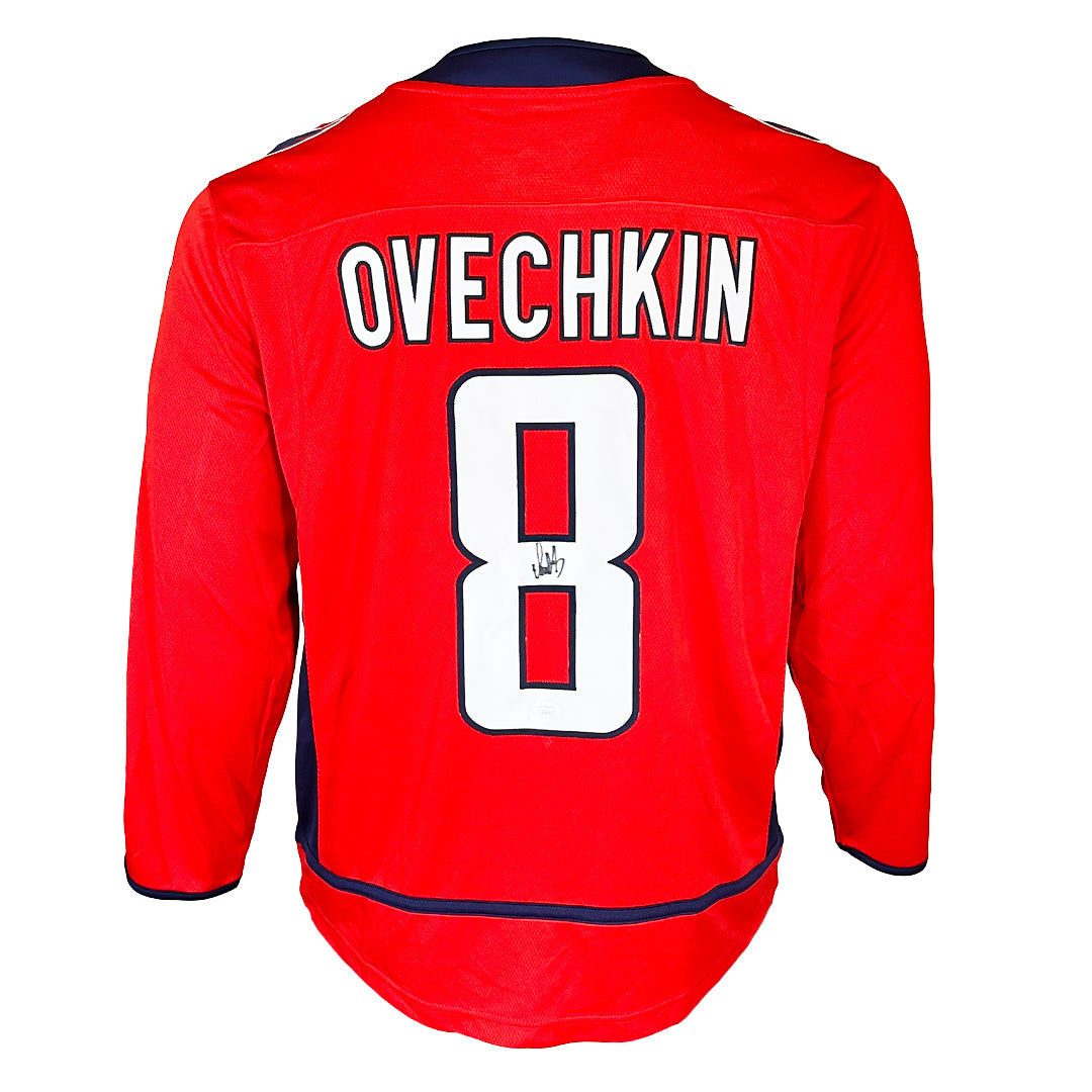 Authentic Alexander Ovechkin Signed Washington Capitals Red 5XL Hockey Jersey with Stanley Cup Patch - JSA Certified - Perfect for Collectors, Fans & Sports Memorabilia Displays
