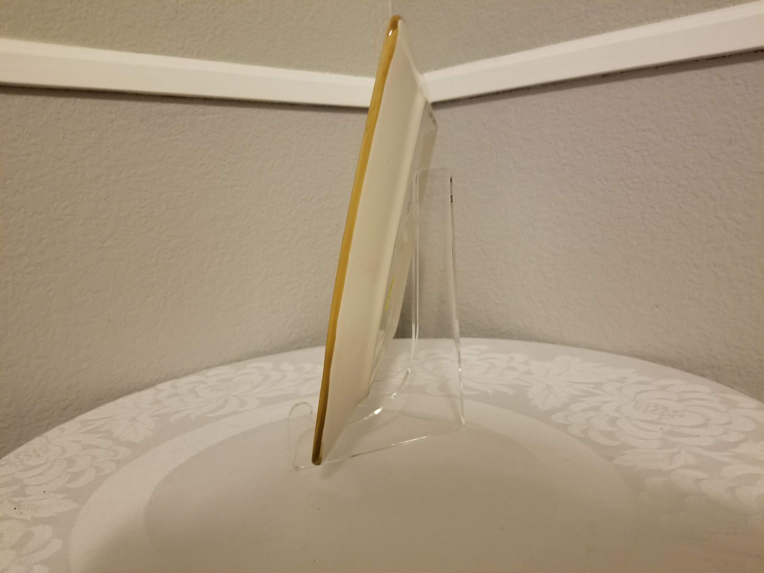 Clear Choice Single-Bend Acrylic Easel Stand - 12.5