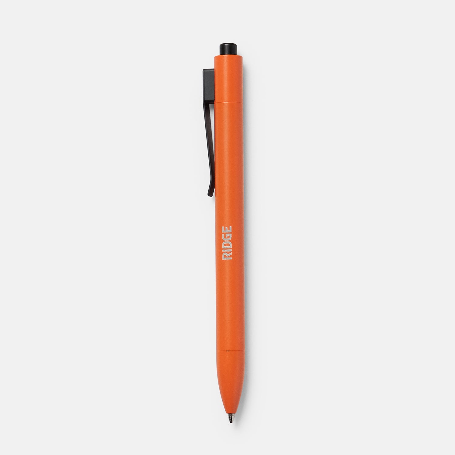 The Ridge Click Pen - Premium Titanium EDC Pen with Smooth Click Mechanism, Basecamp Orange - Perfect for Everyday Carry, Office Use, and Outdoor Adventures