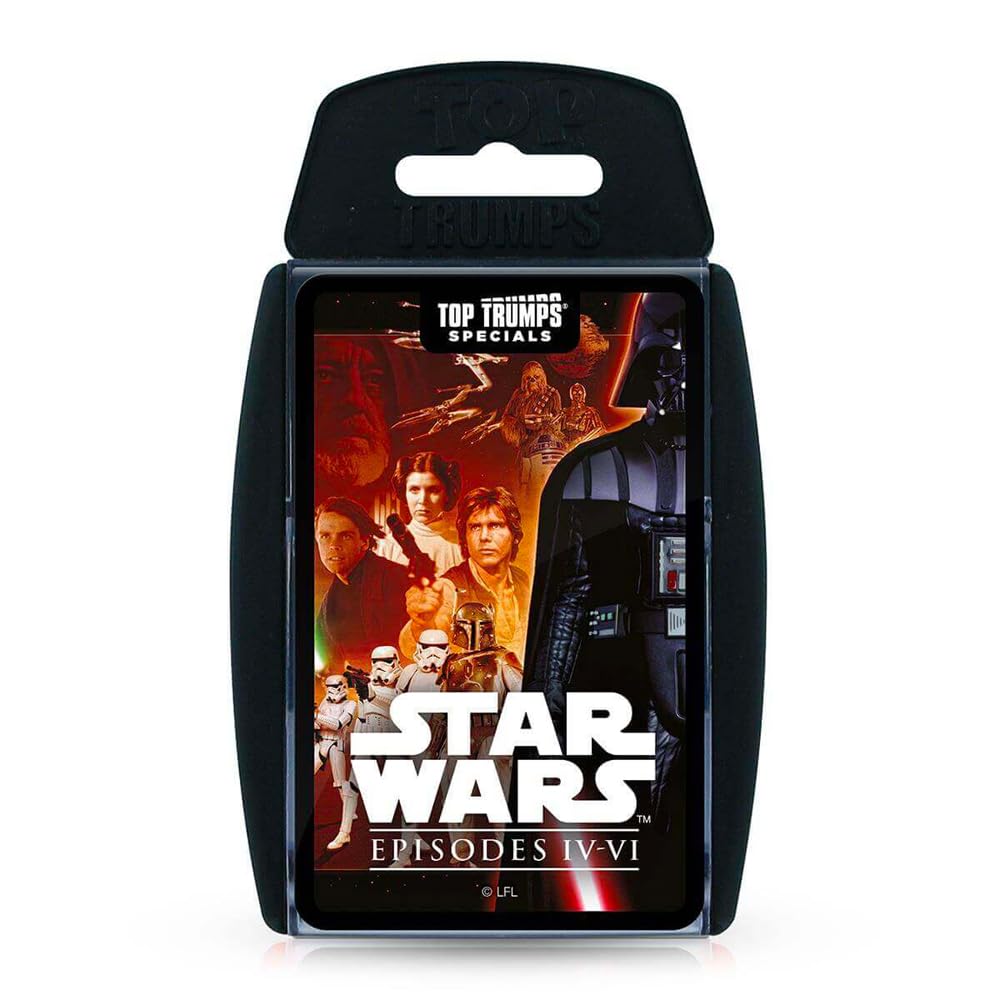 Star Wars Episodes 4-6 Top Trumps Card Game | Family & Kids Learning Game for 2+ Players Ages 6+ | Fun Educational Card Battle Game for Family Game Nights, Birthday Parties & Road Trips
