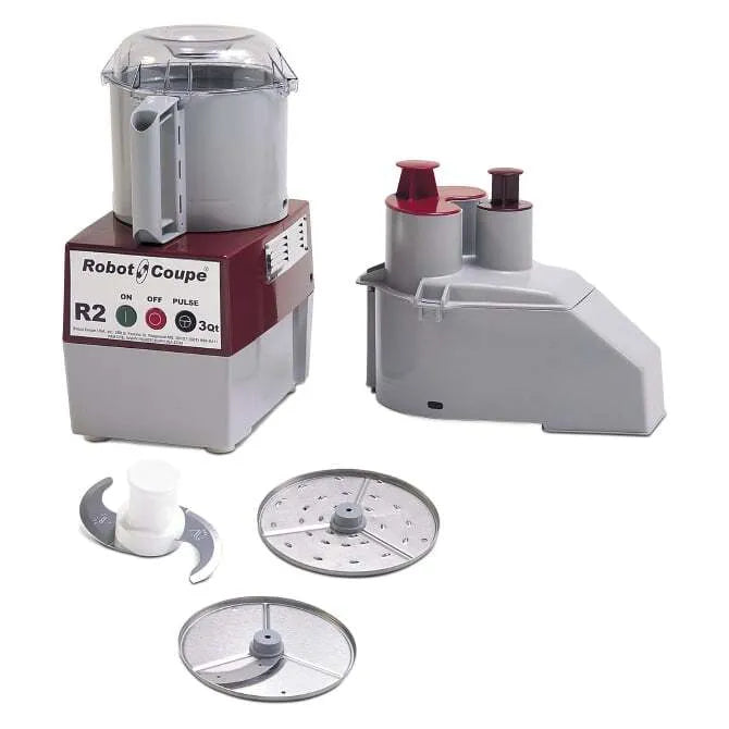 Robot Coupe R2N Commercial Food Processor 3 Quart - Heavy Duty Food Chopper for Restaurants, Catering & Professional Kitchens - Perfect for Chopping, Slicing & Dicing Vegetables, Nuts & Meat
