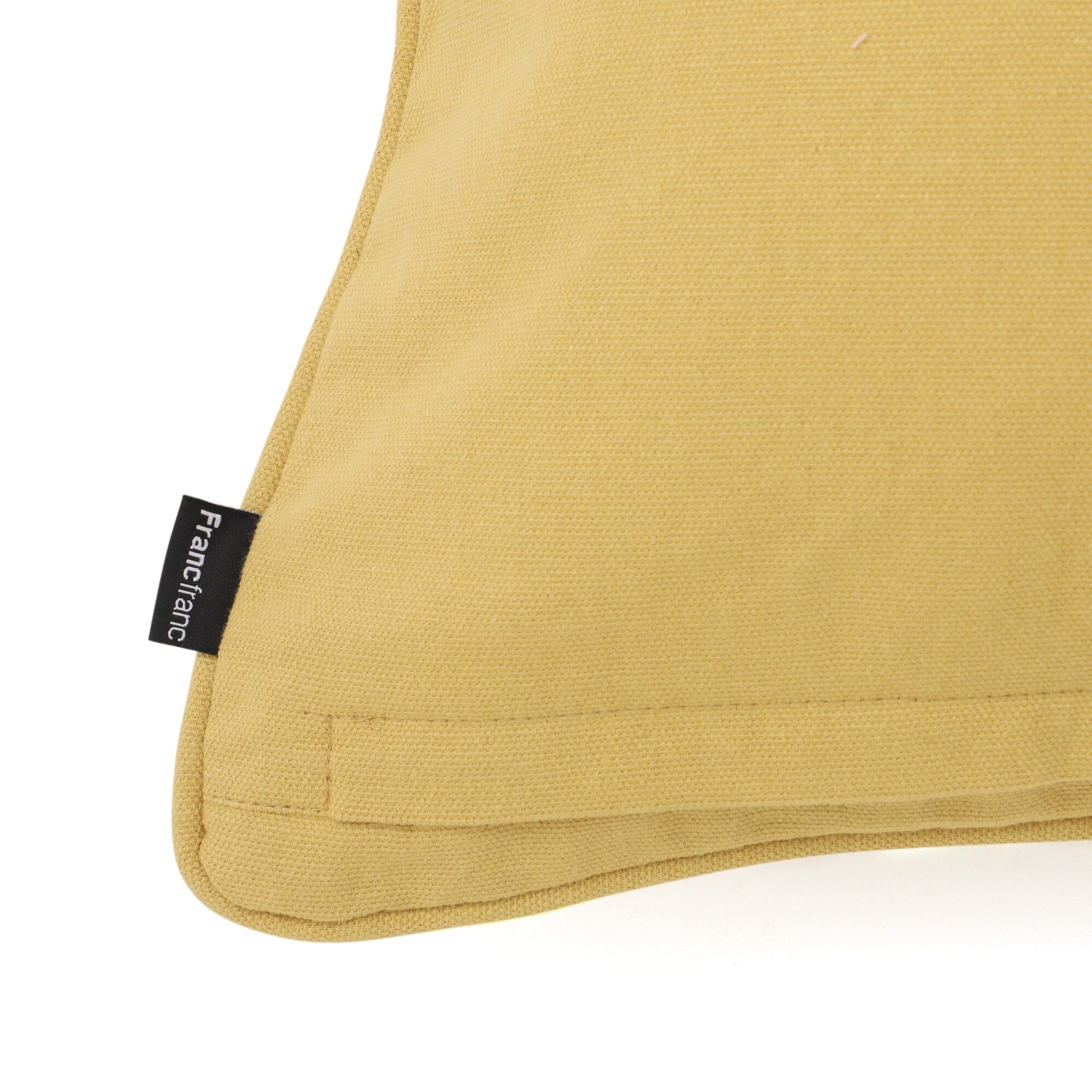 Embroidered Flower Cushion Cover 45x45cm Yellow - Decorative Throw Pillow Case for Sofa, Bed, Living Room & Home Decor