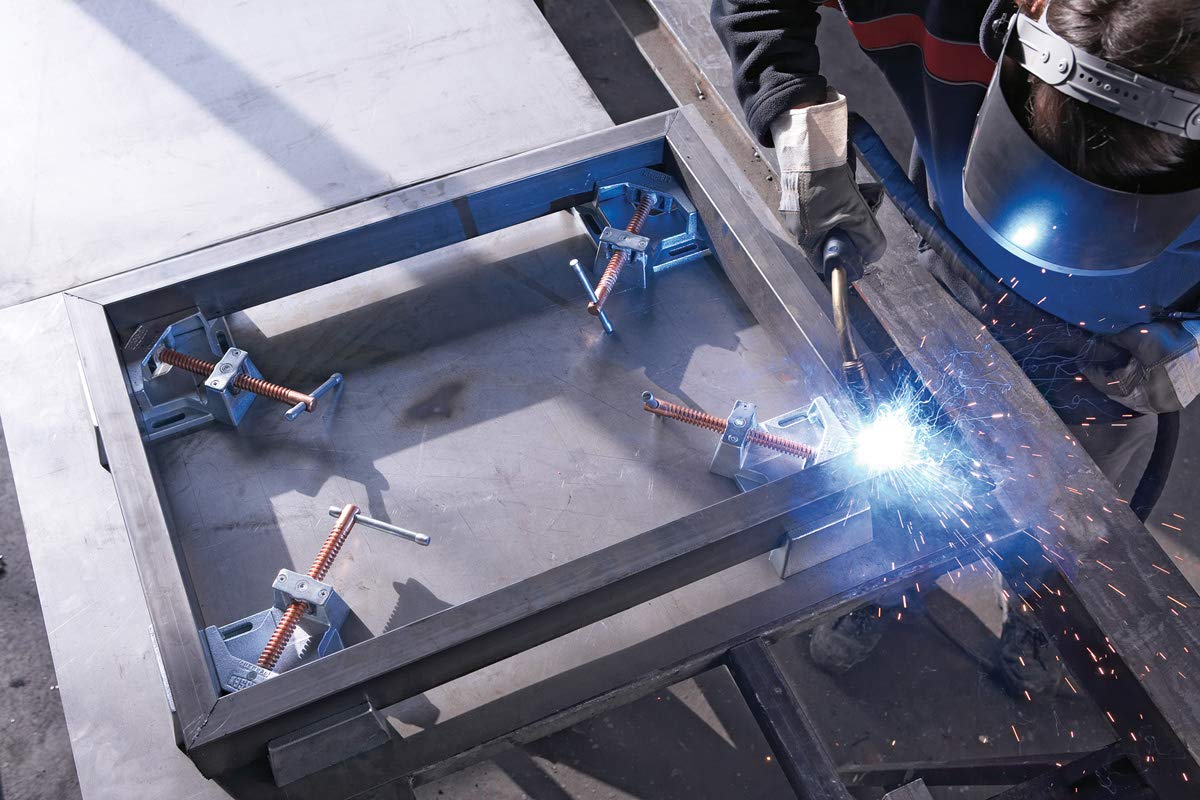 BESSEY WSM-9 90 Degree Angle Clamp - 7 Inch Capacity - Heavy Duty Woodworking Clamp - Perfect for Cabinet Making, Framing & DIY Projects