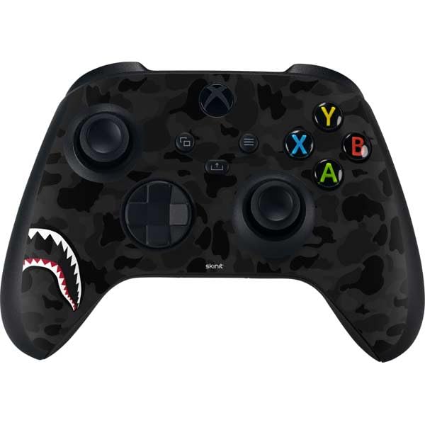 Skinit Xbox Series X Gaming Skin Bundle - Shark Teeth Grey Street Camo Design Decal | Protective Vinyl Cover for Console & Controller | Perfect for Gamers & Collectors