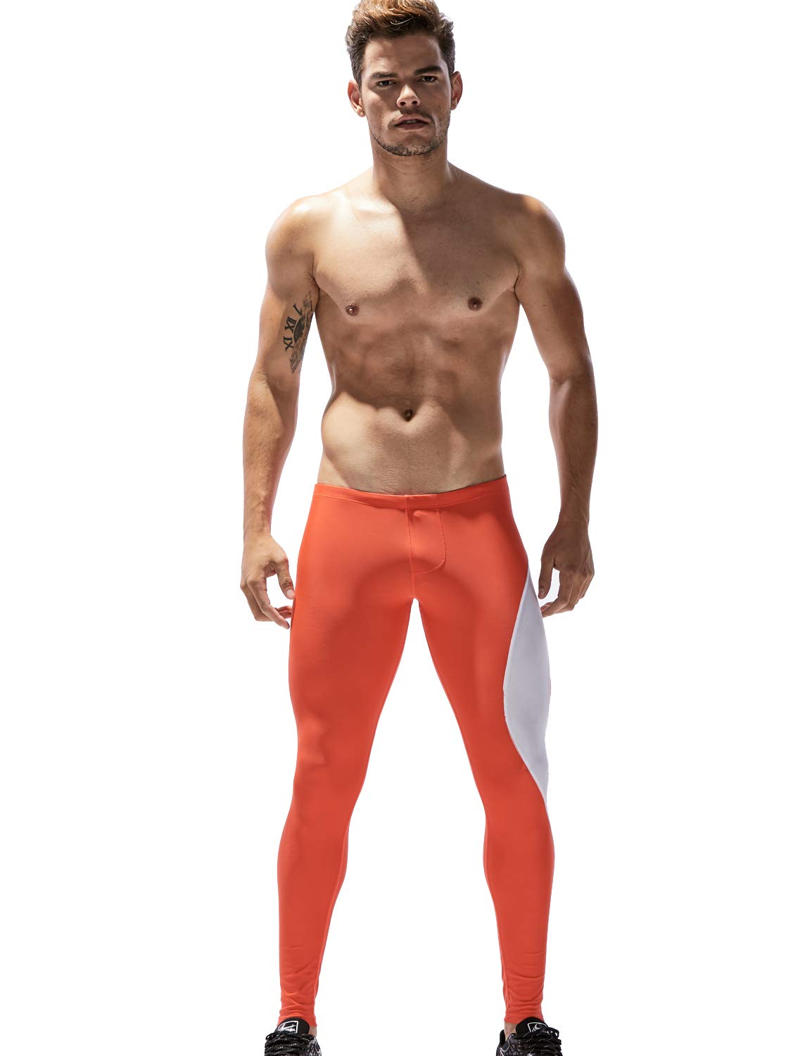 TAUWELL Men's Sports Compression Tights - Breathable Workout Leggings for Running, Gym & Training - High-Performance Athletic Base Layer for Men
