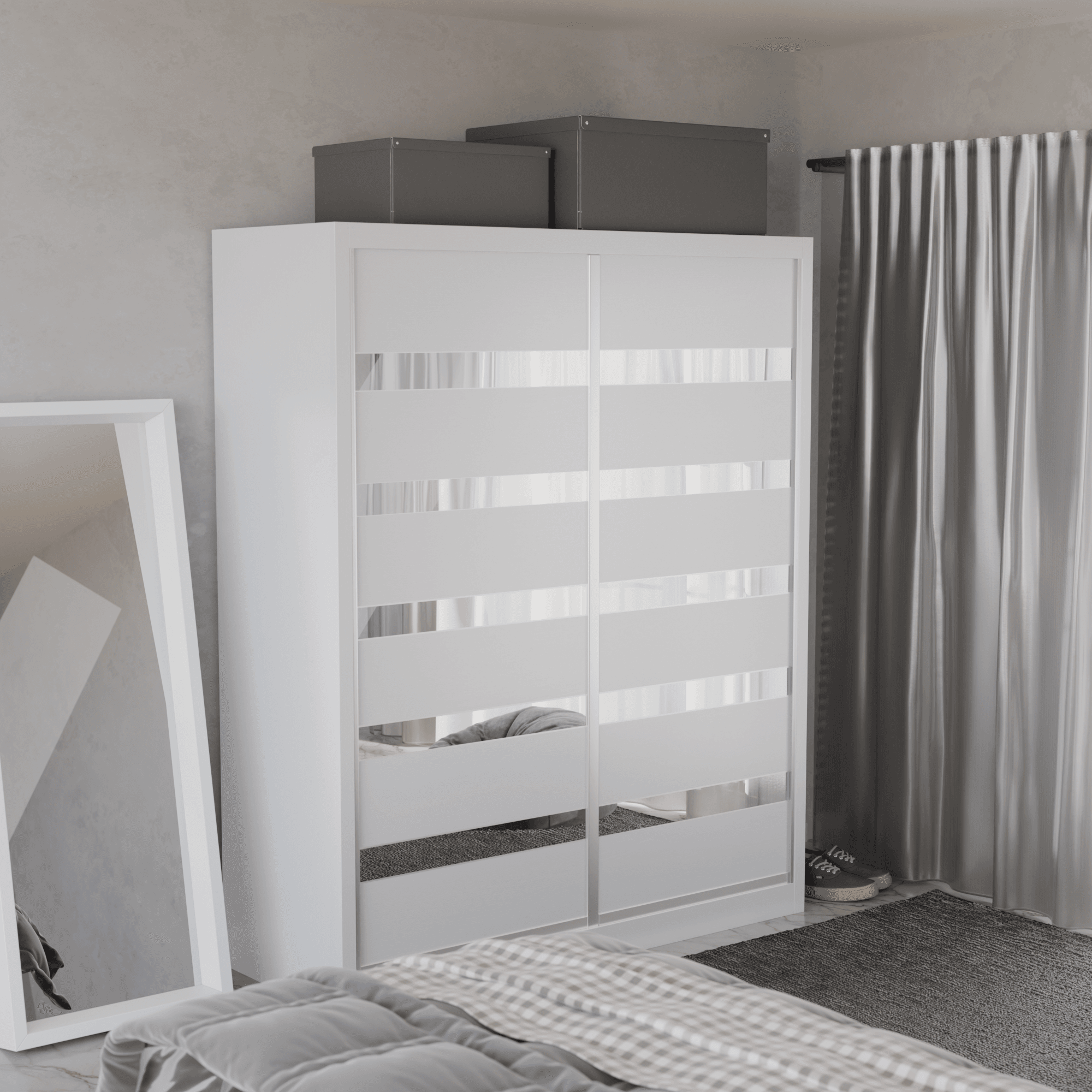 Modolva W05 Modular Wardrobe Closet System - Customizable Storage Solution for Bedroom, Closet & Office Organization