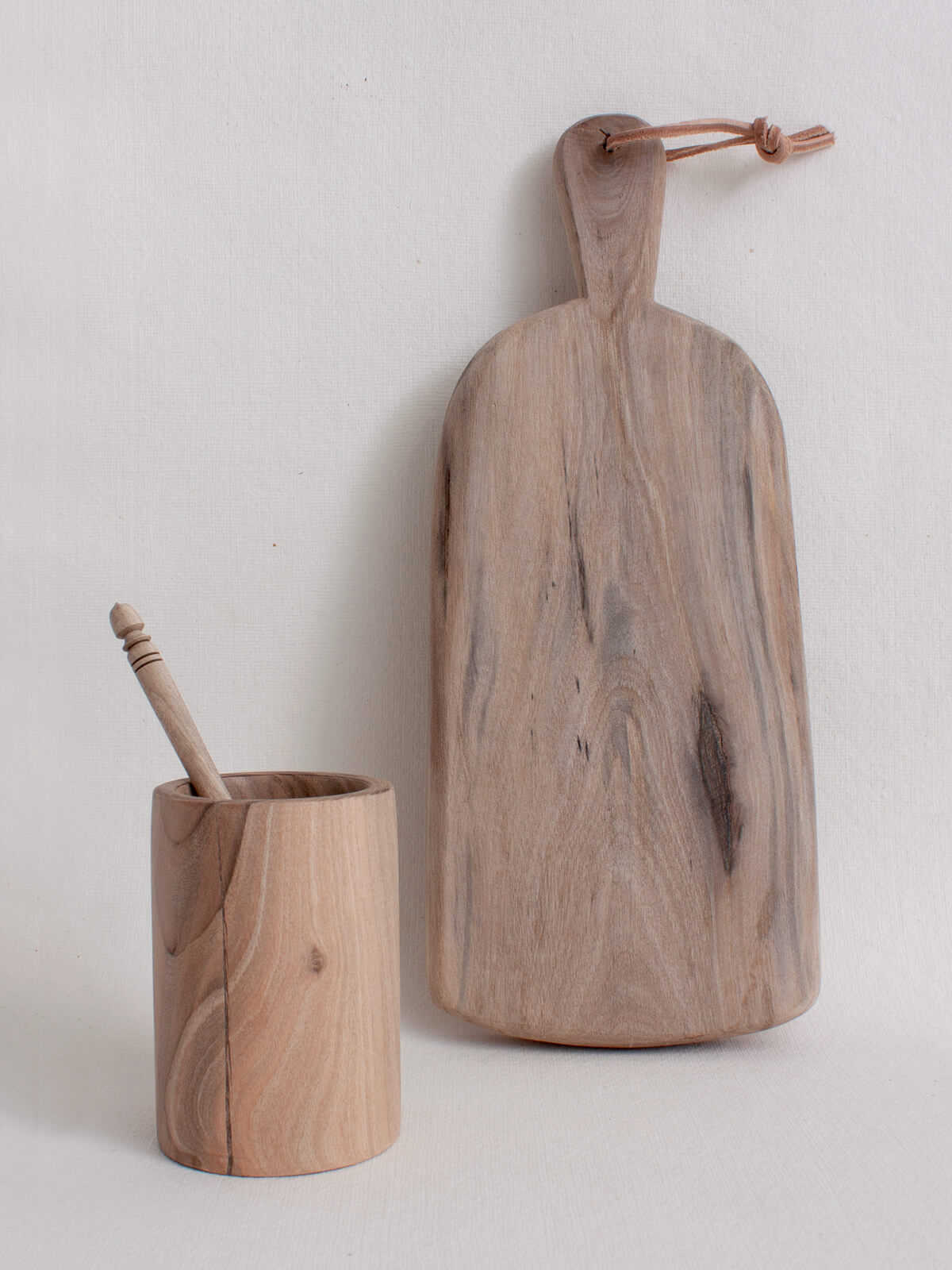 Premium Walnut Wood Honey Dipper Set - Natural Wooden Honey Stirrer for Tea, Coffee & Baking - Handcrafted Kitchen Utensil Gift Set