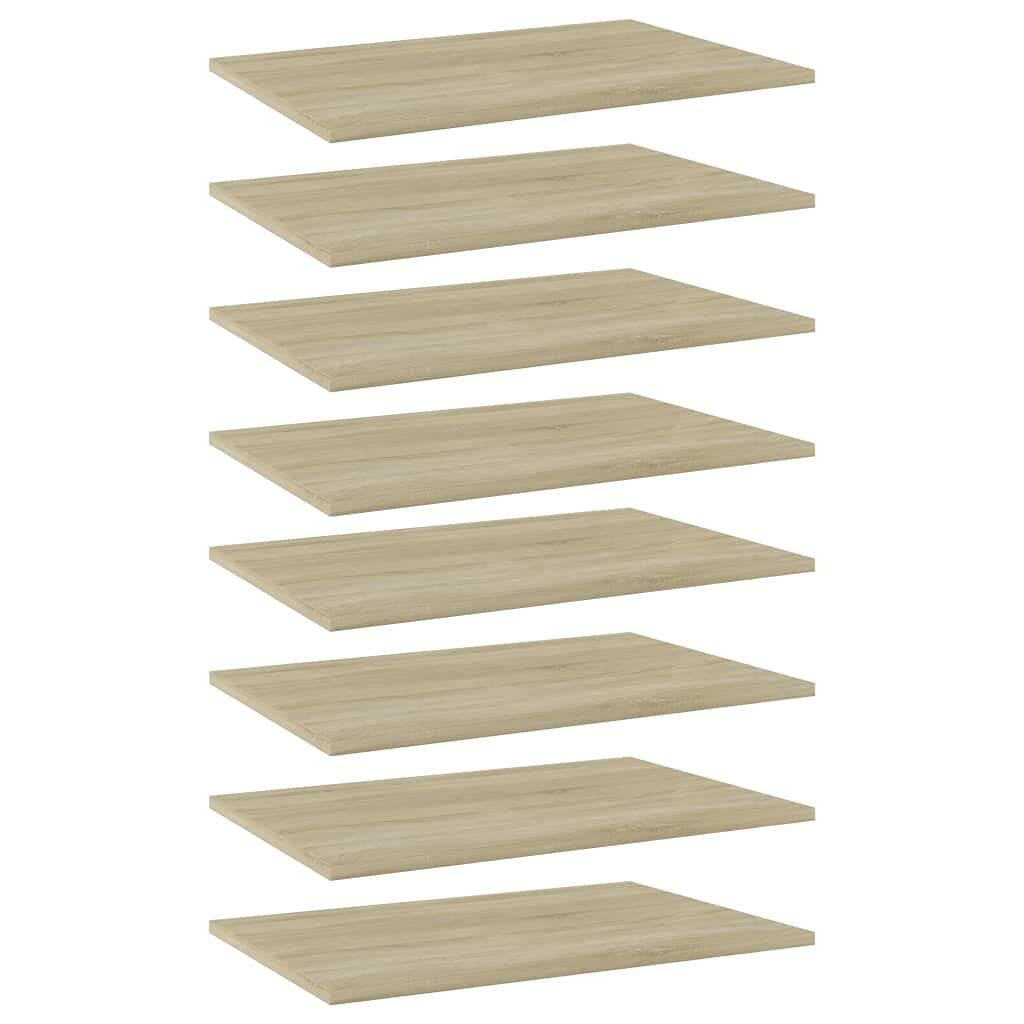 8-Piece Bookshelf Replacement Planks - Sonoma Oak 23.6