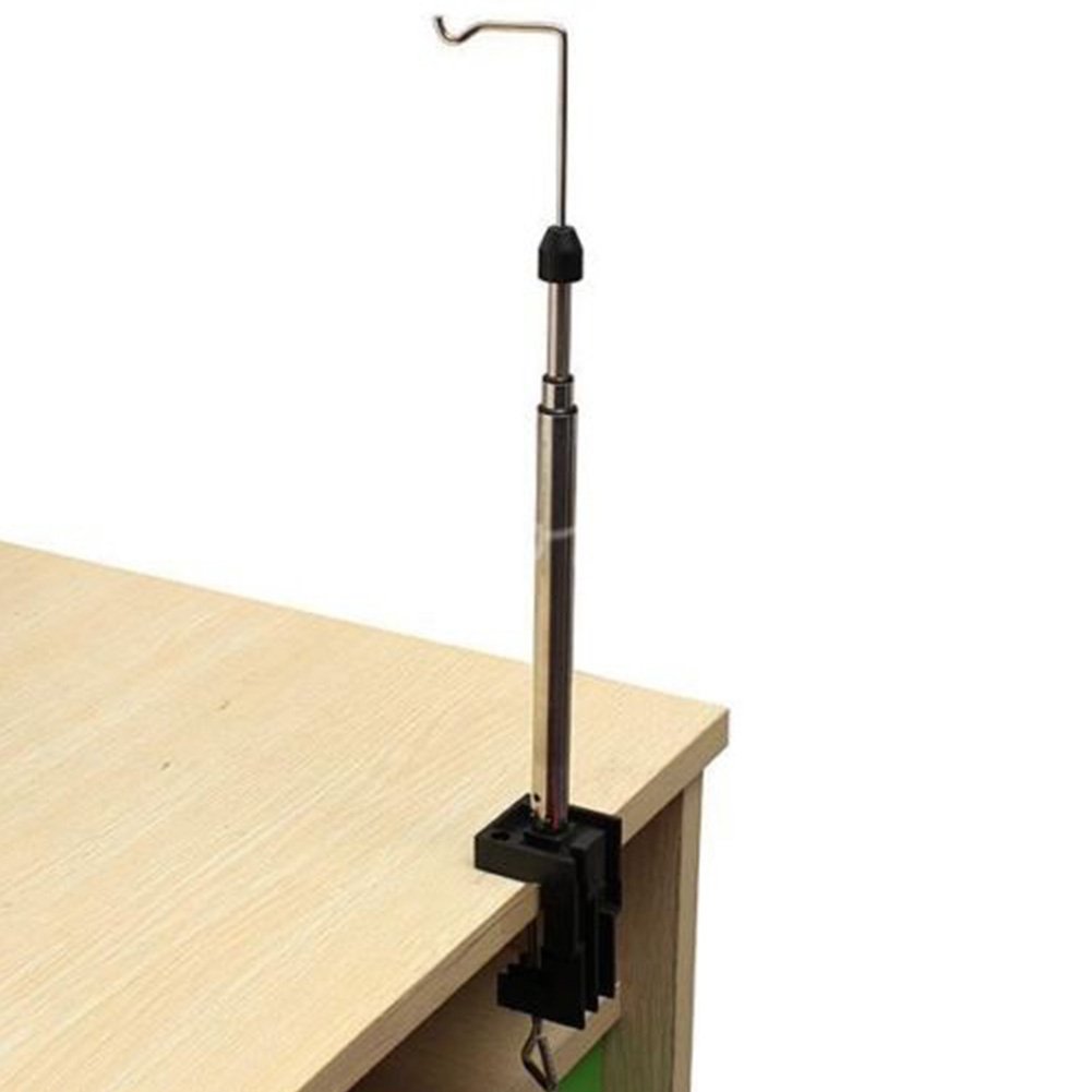 Heavy Duty Rotary Tool Hanger Stand with Telescopic Holder - Black | Durable Grinder Clamp for Flex Shaft Tools | Perfect for Household, Industrial & Outdoor DIY Projects, Metalworking & Woodworking