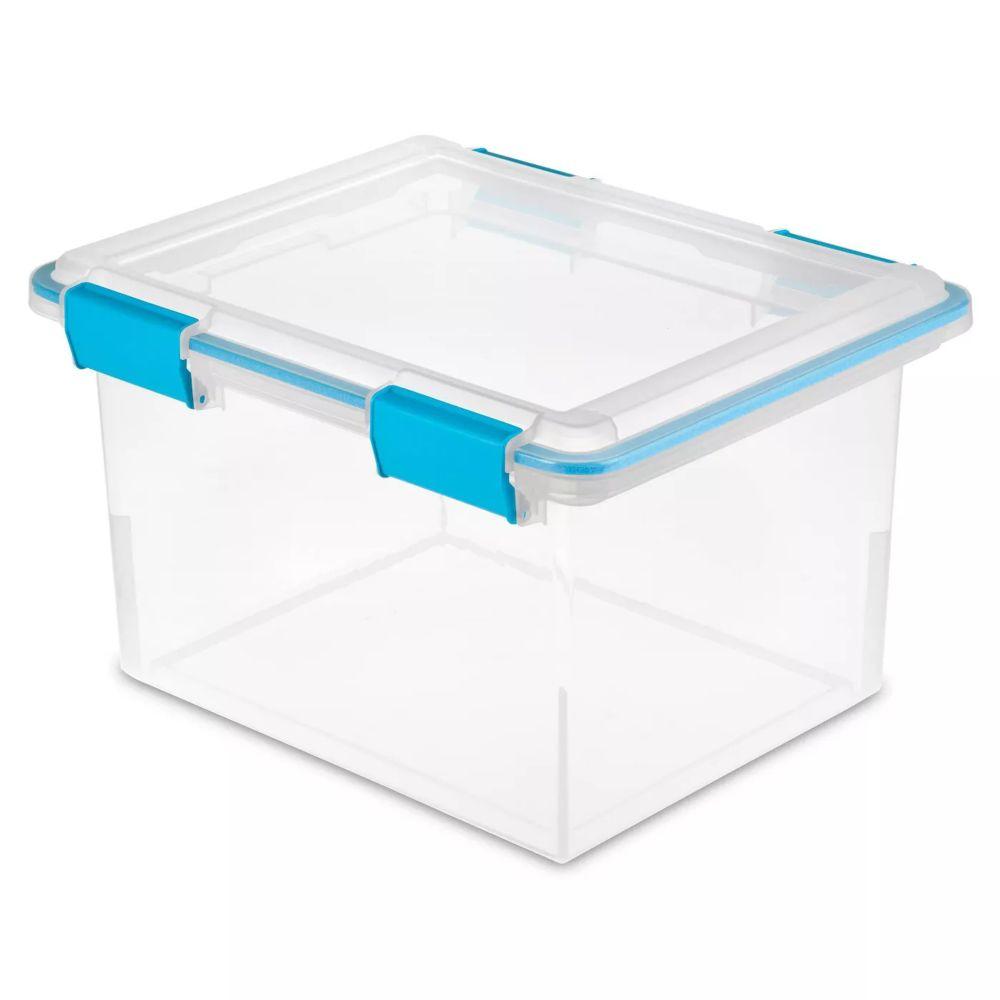 Sterilite 30L/7.9 Gallon Airtight Plastic Storage Container with Secure Latch - Perfect for Food Storage, Organizing Closet & Home Organization