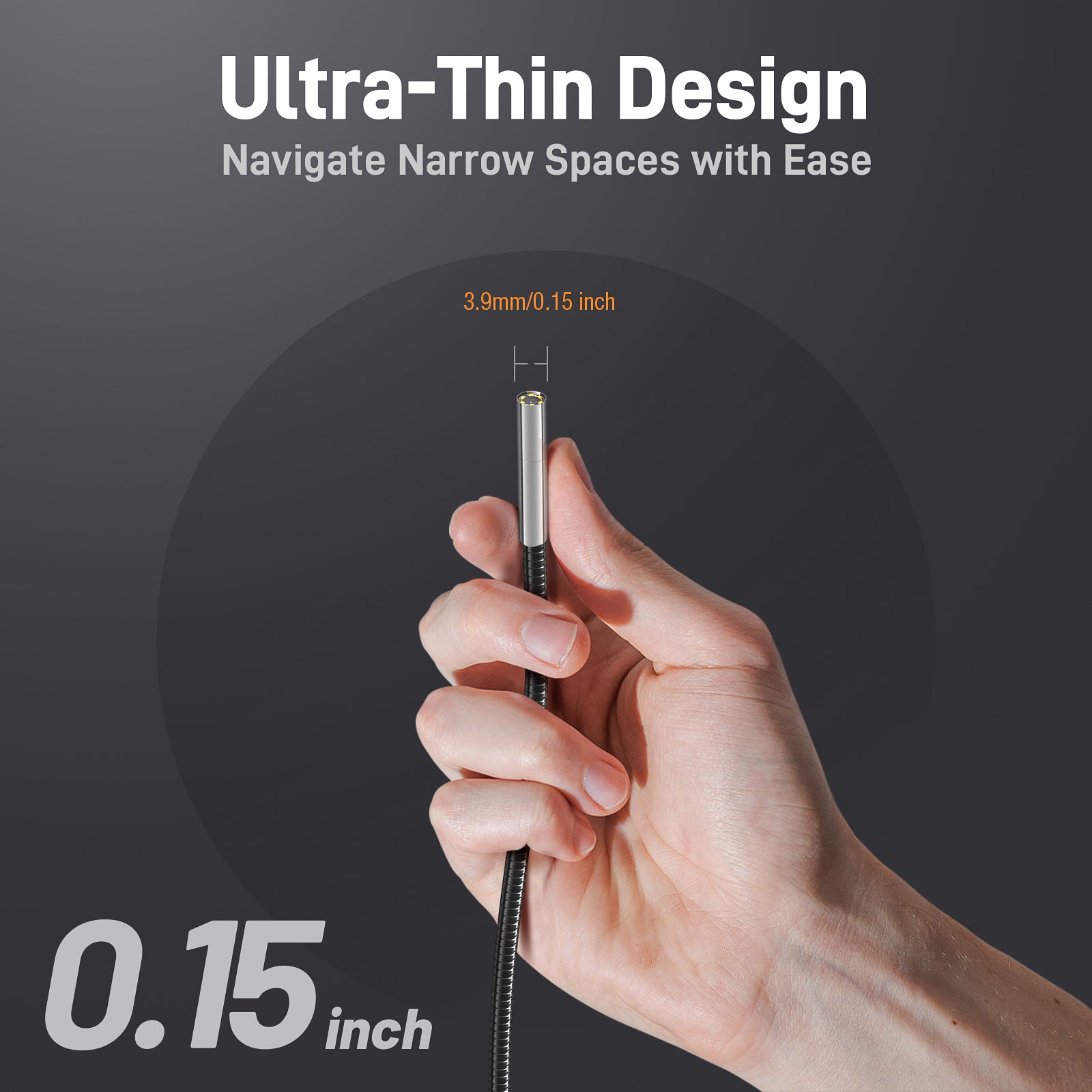 NTS600 6-Inch HD Screen Endoscope Inspection Camera - Perfect for Plumbing, HVAC, Automotive & Home Repairs