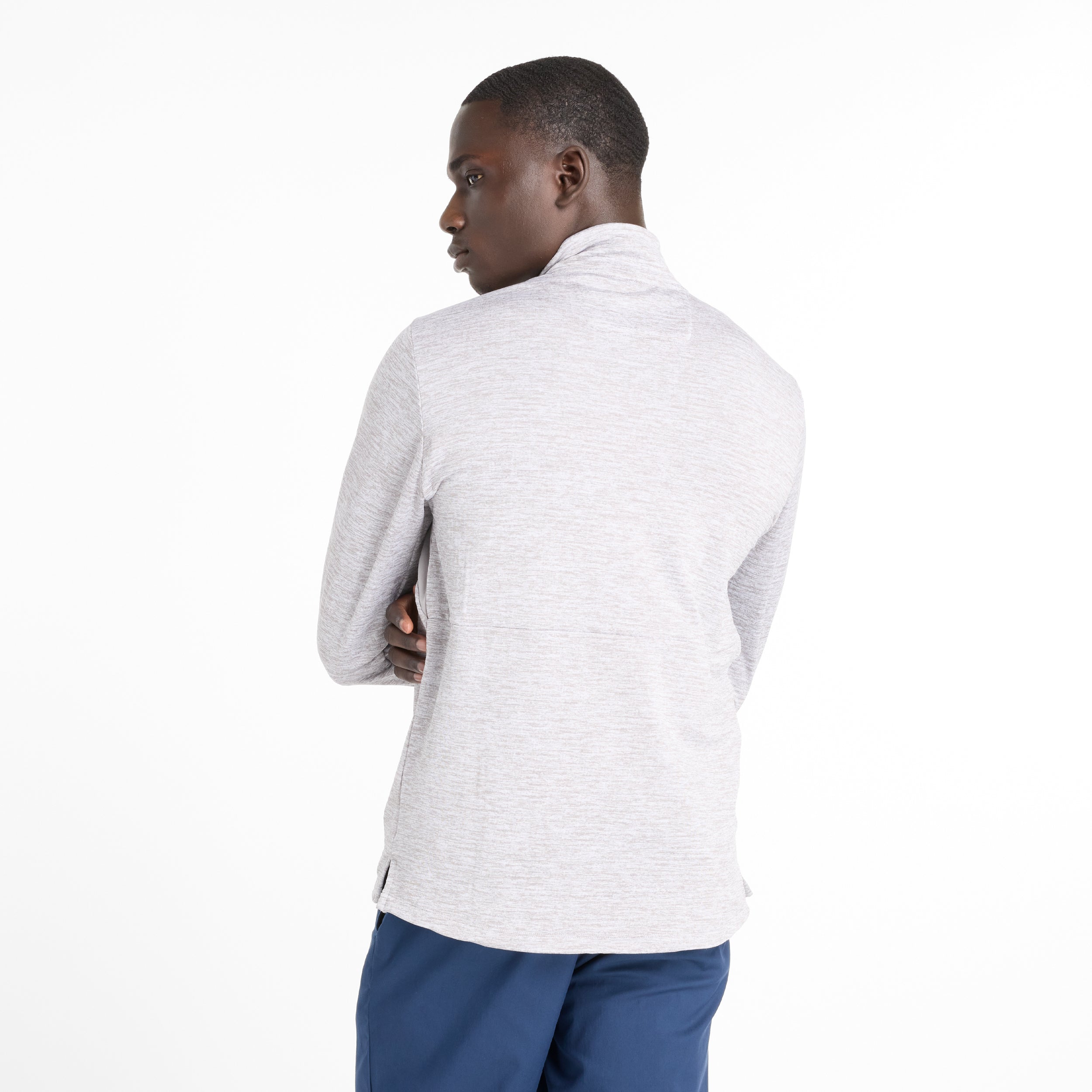 Men's Athletic Heat Grid 1/2 Zip Pullover - Breathable Workout Top for Running & Gym - Athletic Grey (AG) - Perfect for Outdoor Training & Cold Weather Layering