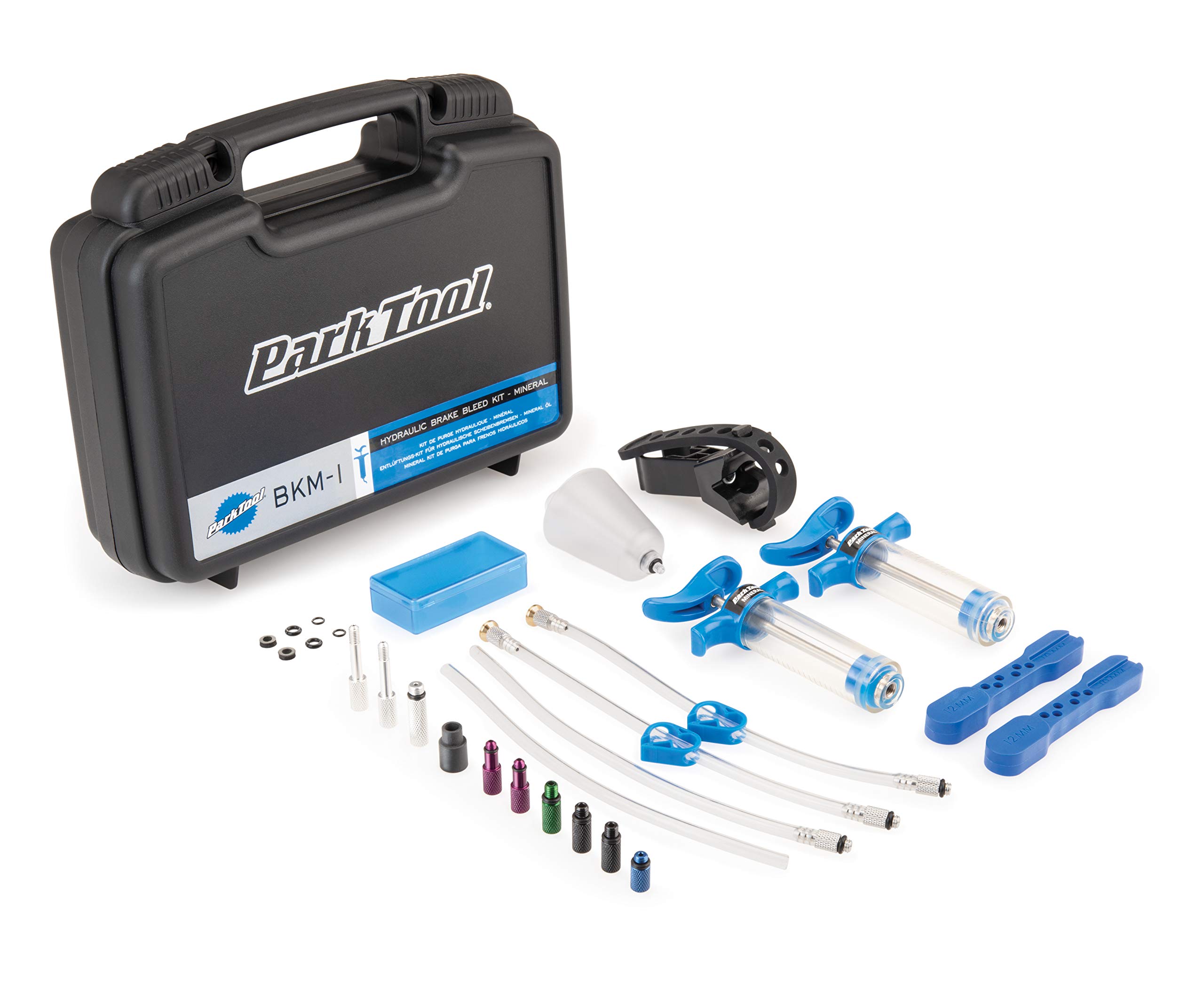 Park Tool BKM-1 Hydraulic Bicycle Brake Bleed Kit for Mineral Oil - Professional Bike Brake Maintenance Tool for Mountain & Road Bikes - Perfect for Home Mechanics & Bike Shops