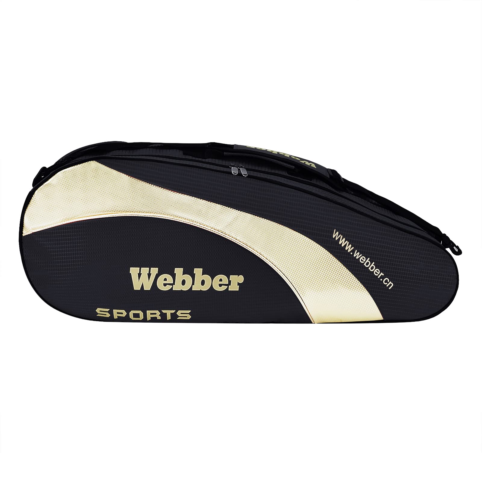 Premium 6-Racquet Tennis Bag - Large Single Shoulder Sports Duffel for Tennis, Badminton, Squash & Racquetball | Unisex Gym Equipment Bag with Shoe Storage Compartment | Ideal for Men, Women, Youth & Adults - Perfect for Court, Gym & Travel