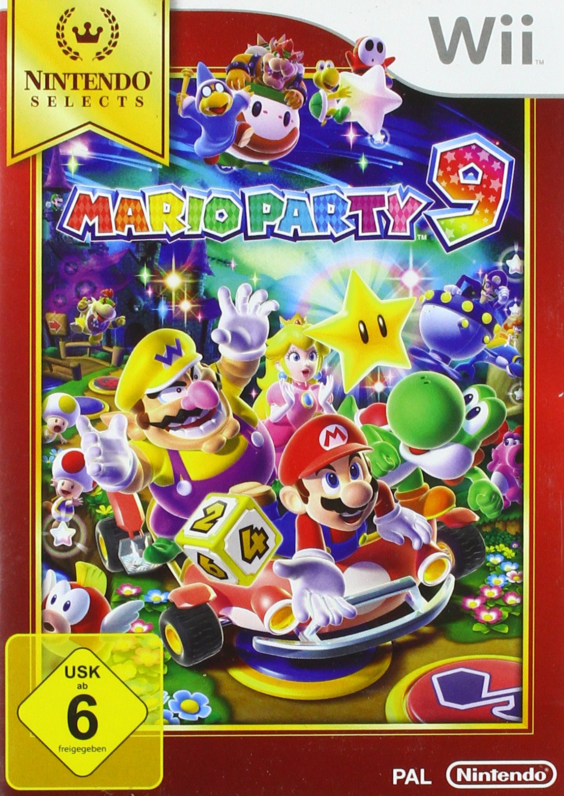 Mario Party 9 Nintendo Wii Game - Nintendo Selects Edition - Fun Multiplayer Family Board Game for Kids & Adults - Perfect for Parties, Game Nights & Family Gatherings