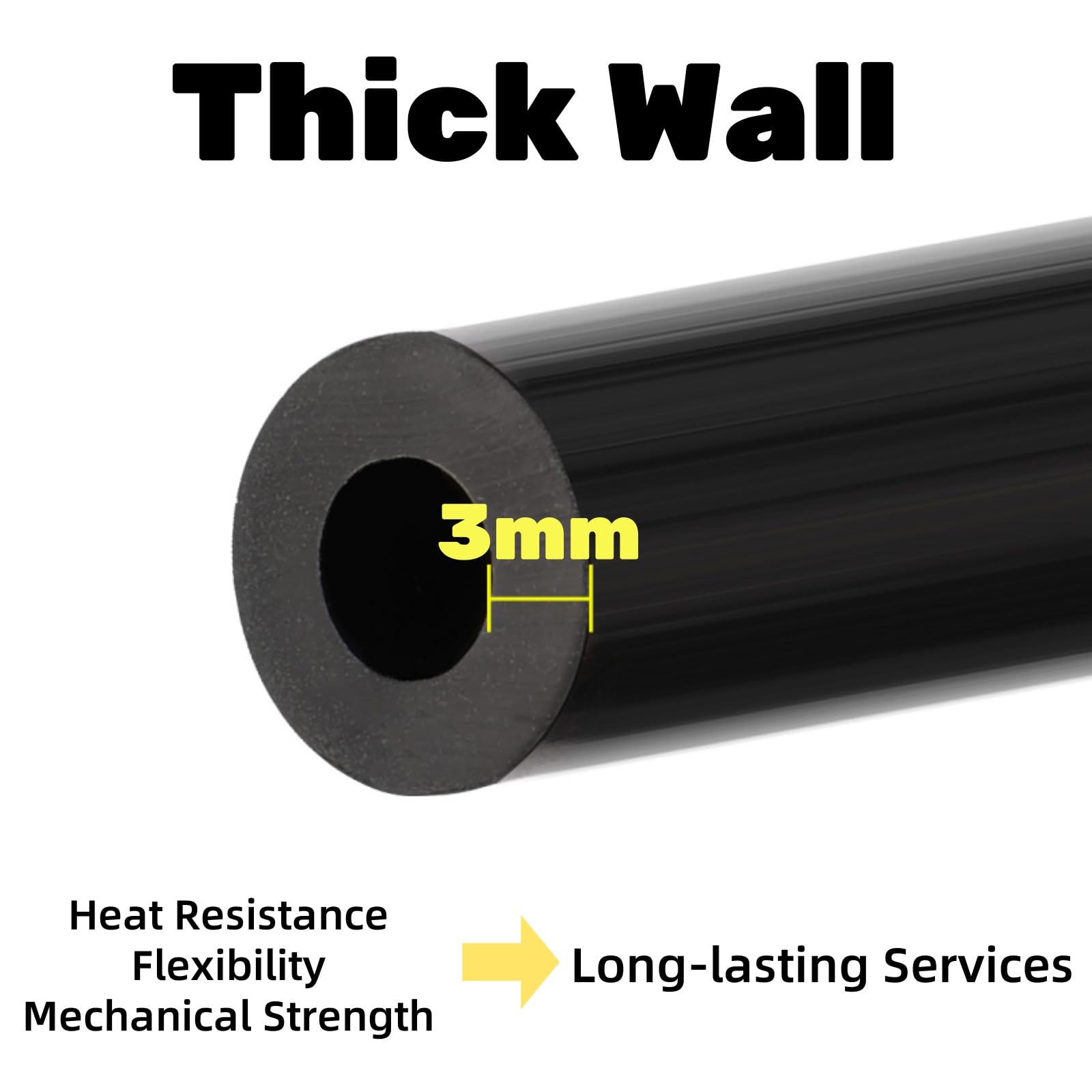 High Performance 6-Piece Silicone Vacuum Hose Kit (1/8