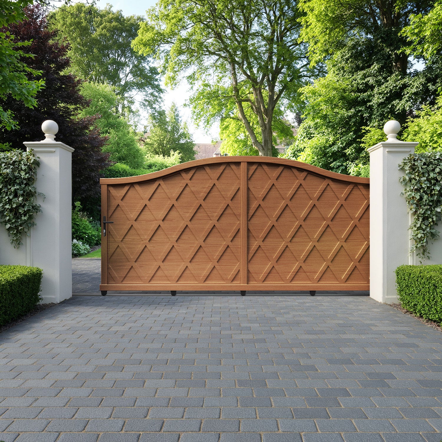 Ashfield Aluminum Sliding Driveway Gate - Heavy Duty & Secure for Residential & Commercial Use - Perfect for Driveways, Gardens & Property Entrances
