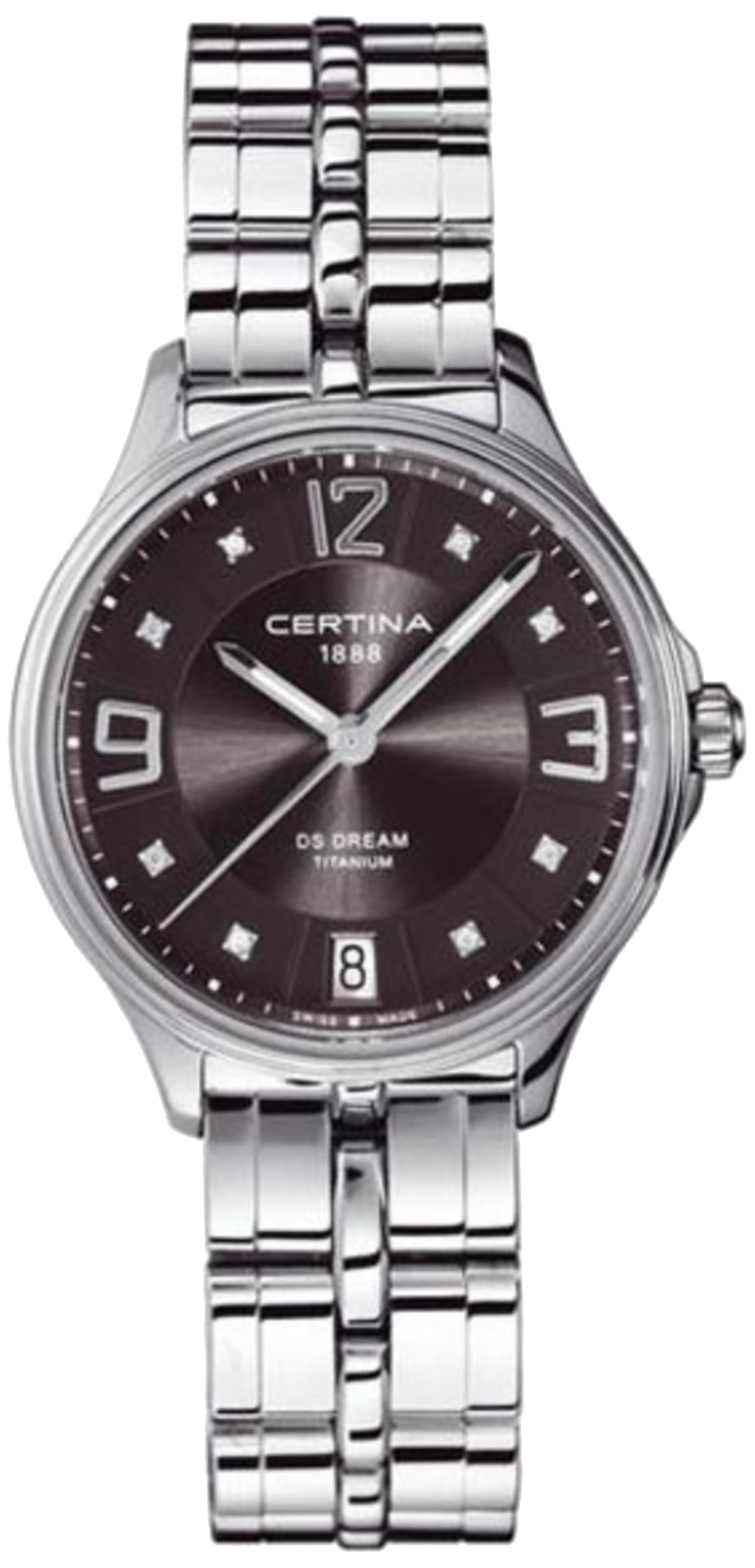 Certina Women's Stainless Steel Analog Quartz Watch - Elegant 22mm Wristwatch for Business, Office & Formal Occasions