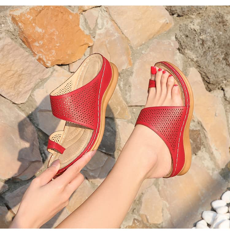 Women's Comfortable Orthopedic Sandals - Summer Flip Flops with Casual Walking Wedges for Beach, Travel & Everyday Wear