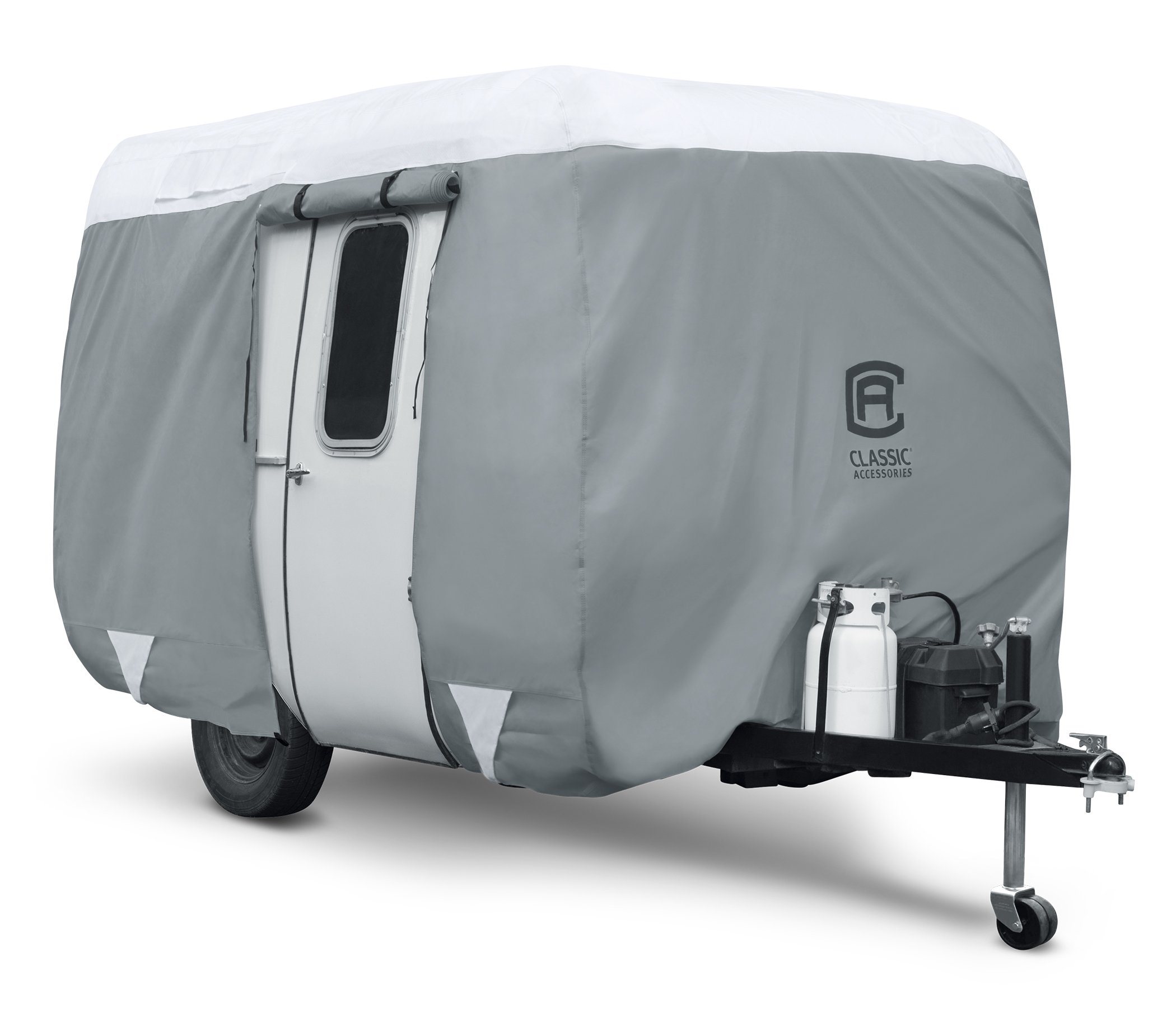 Classic Accessories Over Drive PolyPRO 3 Molded Fiberglass RV Cover - Waterproof Travel Trailer & Camper Cover for All-Weather Protection | Perfect for Outdoor Storage, Winter Use & Long-Term Vehicle Shelter
