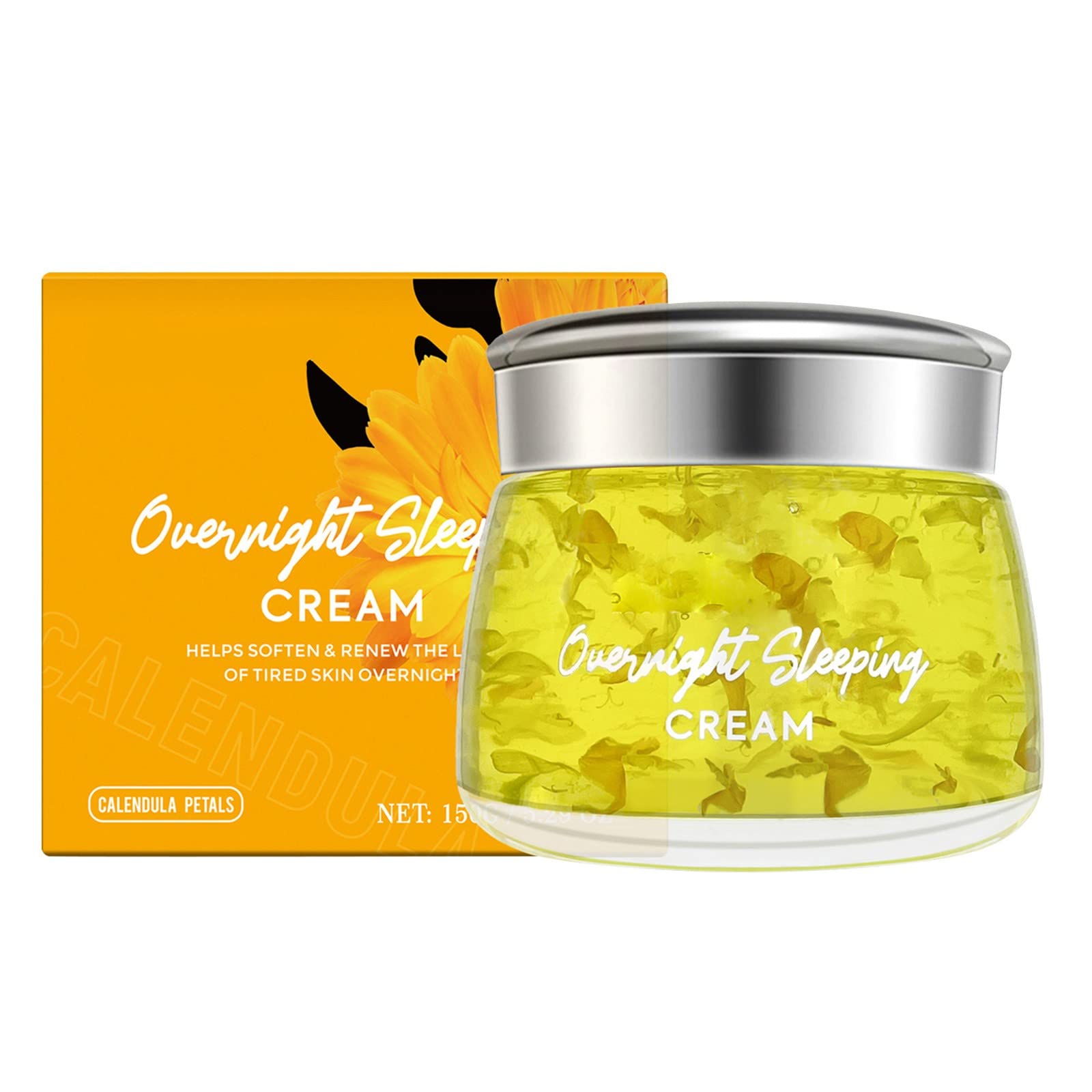 Korean Sleeping Face Moisturizer - Hydrating, Soothing & Anti-Wrinkle Night Cream for Dry Skin | 150ml Body Butter for Deep Moisture | Perfect for Nighttime Skincare Routine & Anti-Aging Care
