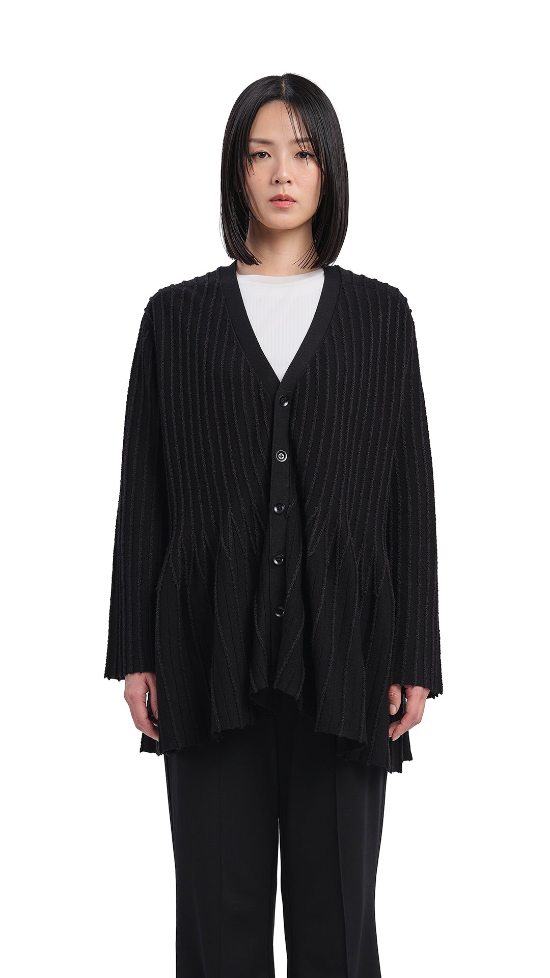 Oversized Flare Hem Cardigan for Women - Soft & Cozy Long Knit Sweater - Perfect for Fall & Winter Layering, Casual Outfits, and Office Wear