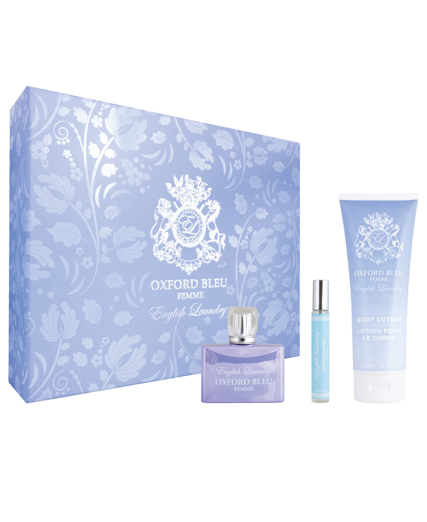 English Laundry Oxford Bleu Women's Eau de Parfum Spray Gift Set - Luxurious Floral Fragrance for Everyday Wear & Special Occasions