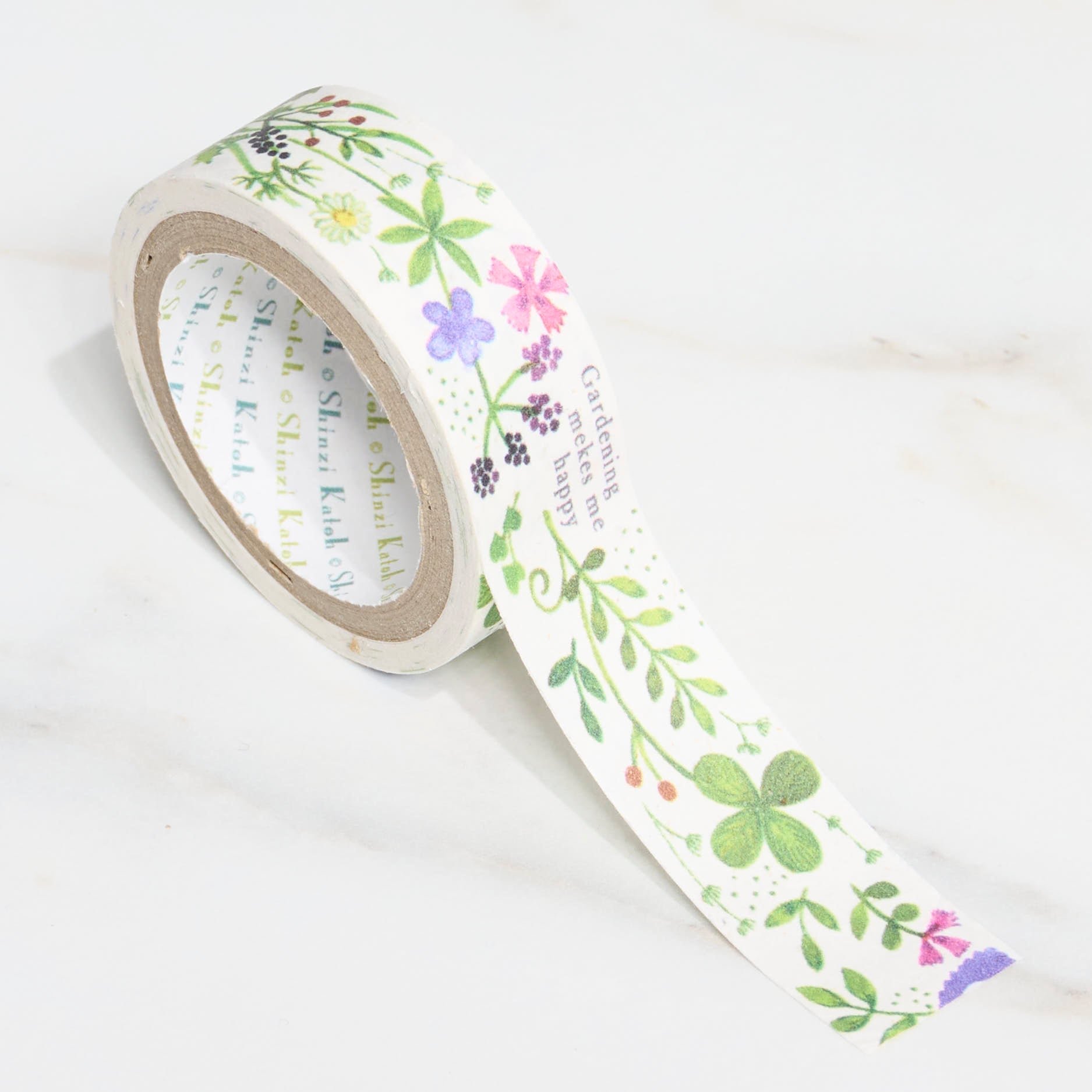 Shinzi Katoh Kirapika Masking Tape - Banana Pattern Washi Paper Tape for Scrapbooking, DIY Crafts, Gift Wrapping & Decoration - Adhesive Seal Do for Home, Office & School Projects