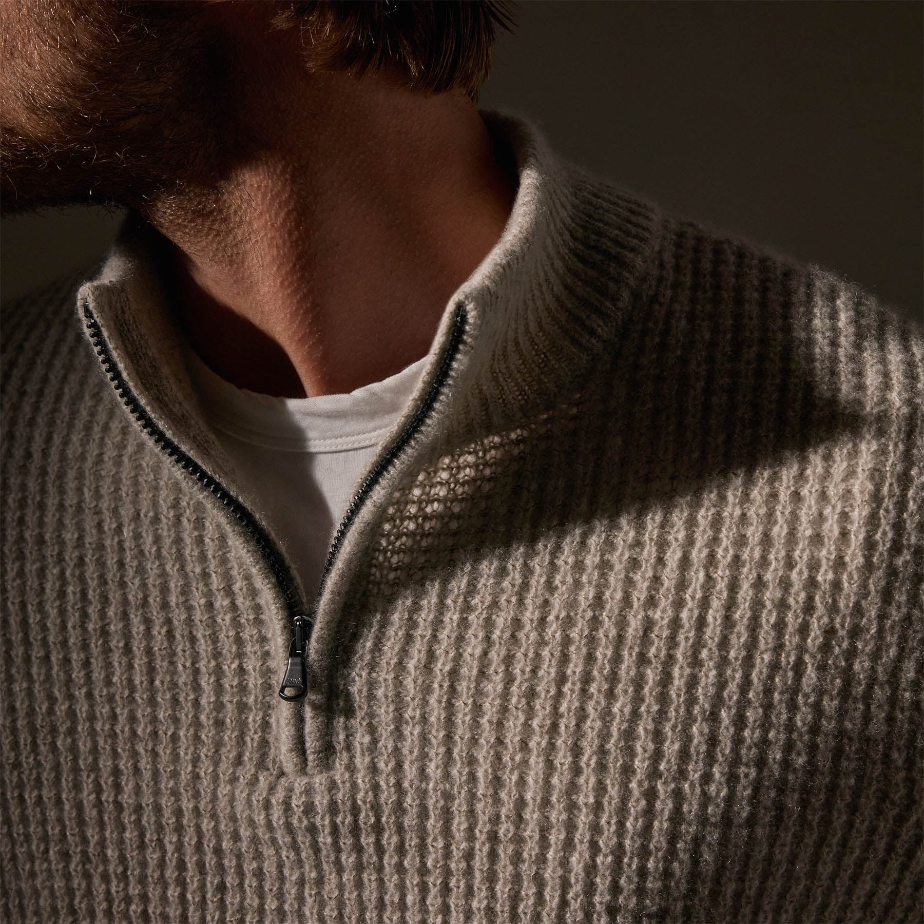 Premium Lightweight Textured Cashmere Waffle Half Zip Sweater for Women - Soft & Warm Hazel Pullover | Perfect for Fall Layering, Office Wear & Casual Outfits