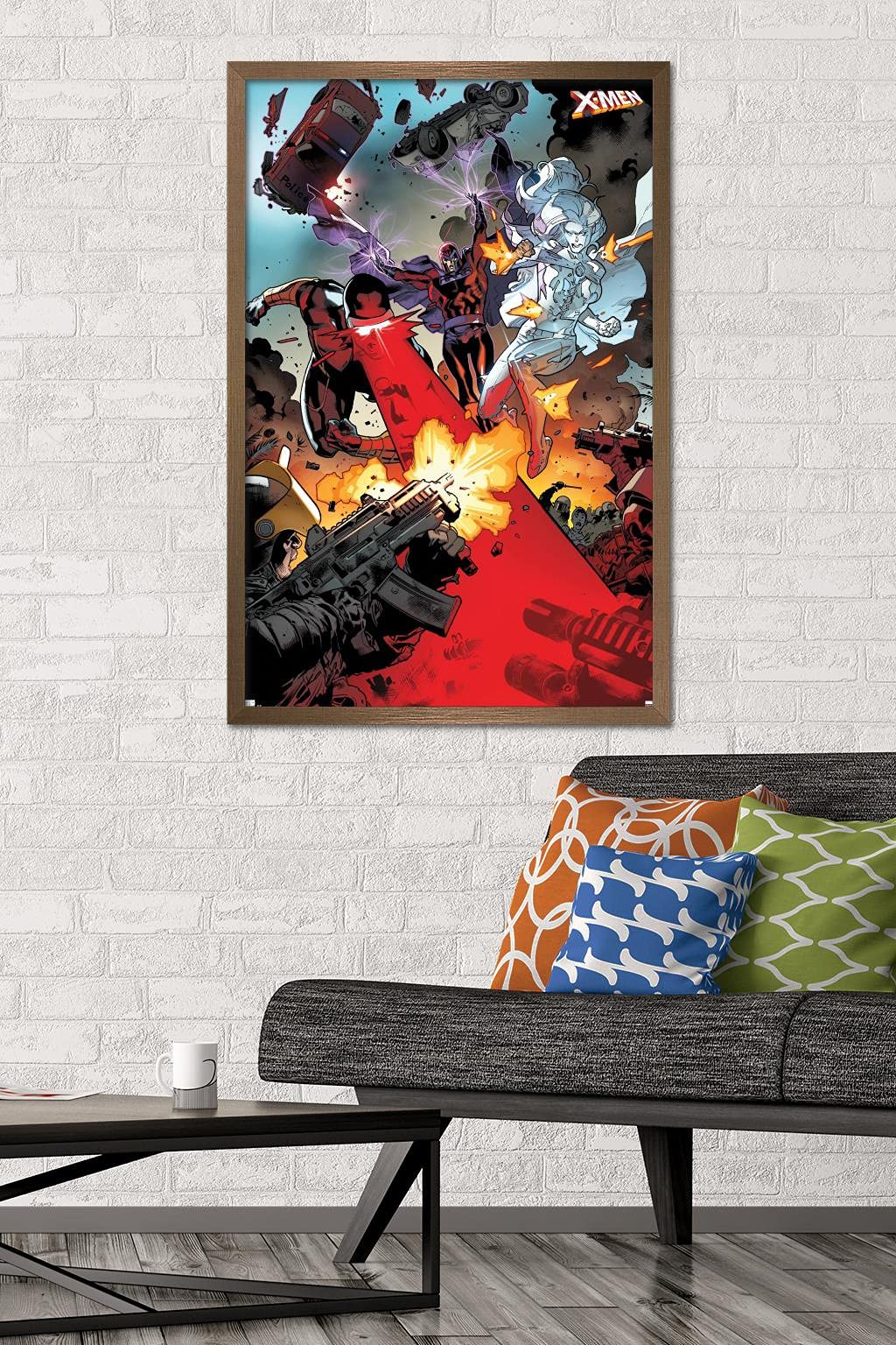Marvel Comics X-Men Wall Poster - Cyclops, Magneto & Emma Frost Art Print, 34