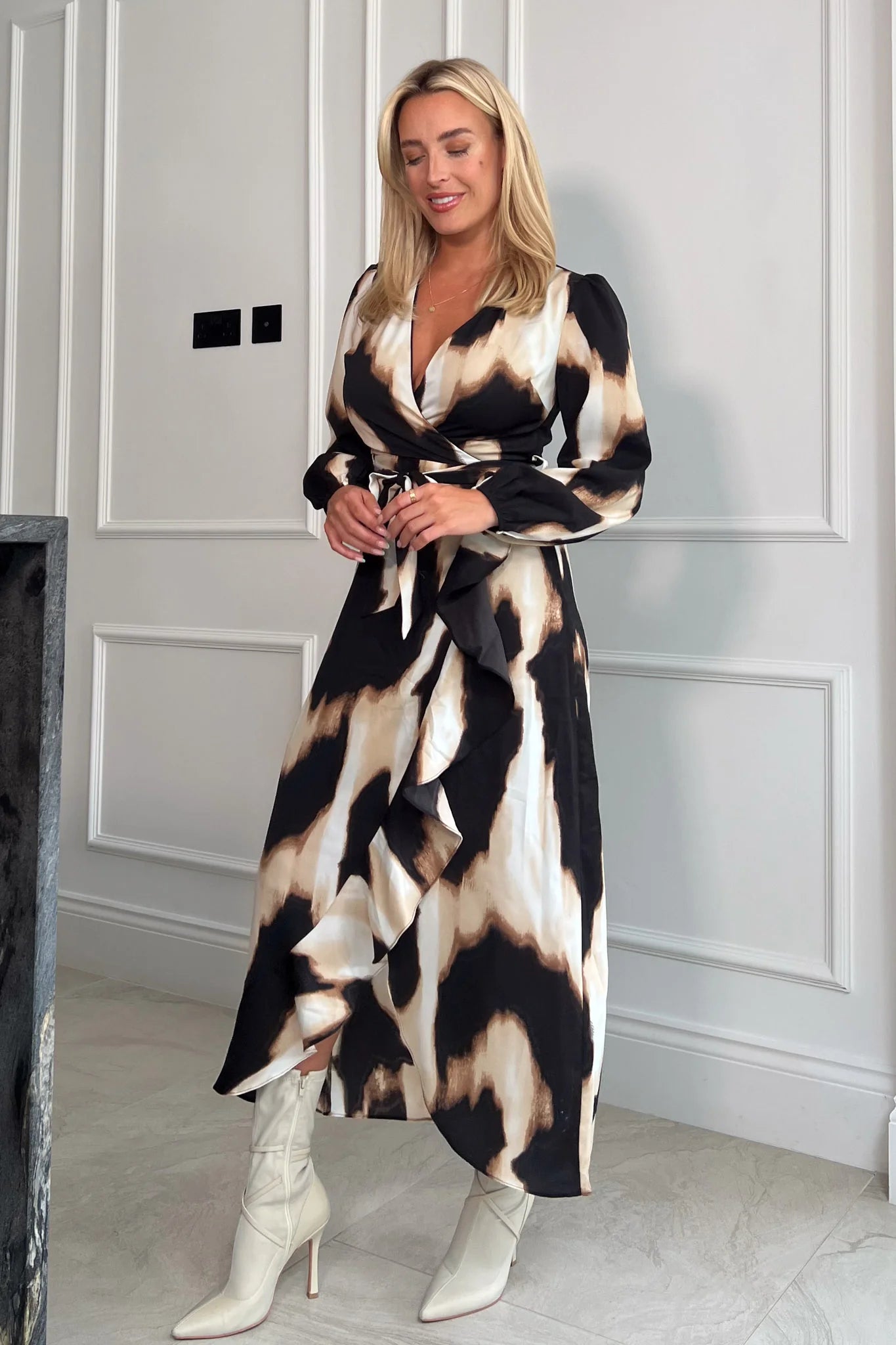 ERIN SPLIT HEM MAXI DRESS - Flowy Boho Summer Dress for Women, Multi Color Long Dress with Side Slits, Perfect for Beach Vacation, Date Night & Casual Outings