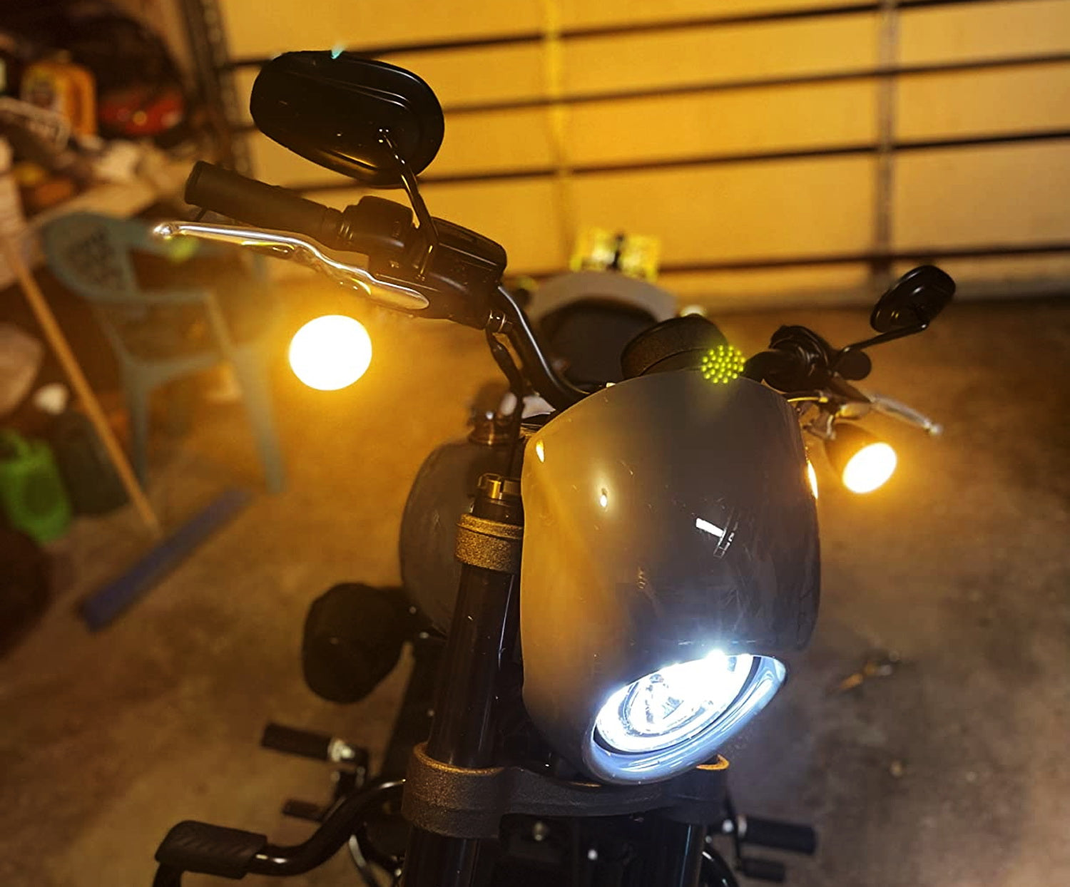 2 Pack White/Amber 1157 Switchback LED Turn Signal Lights for Harley Davidson Motorcycles - Compatible with Touring, Softail, Dyna Models - Daytime Running Lights & Turn Signals