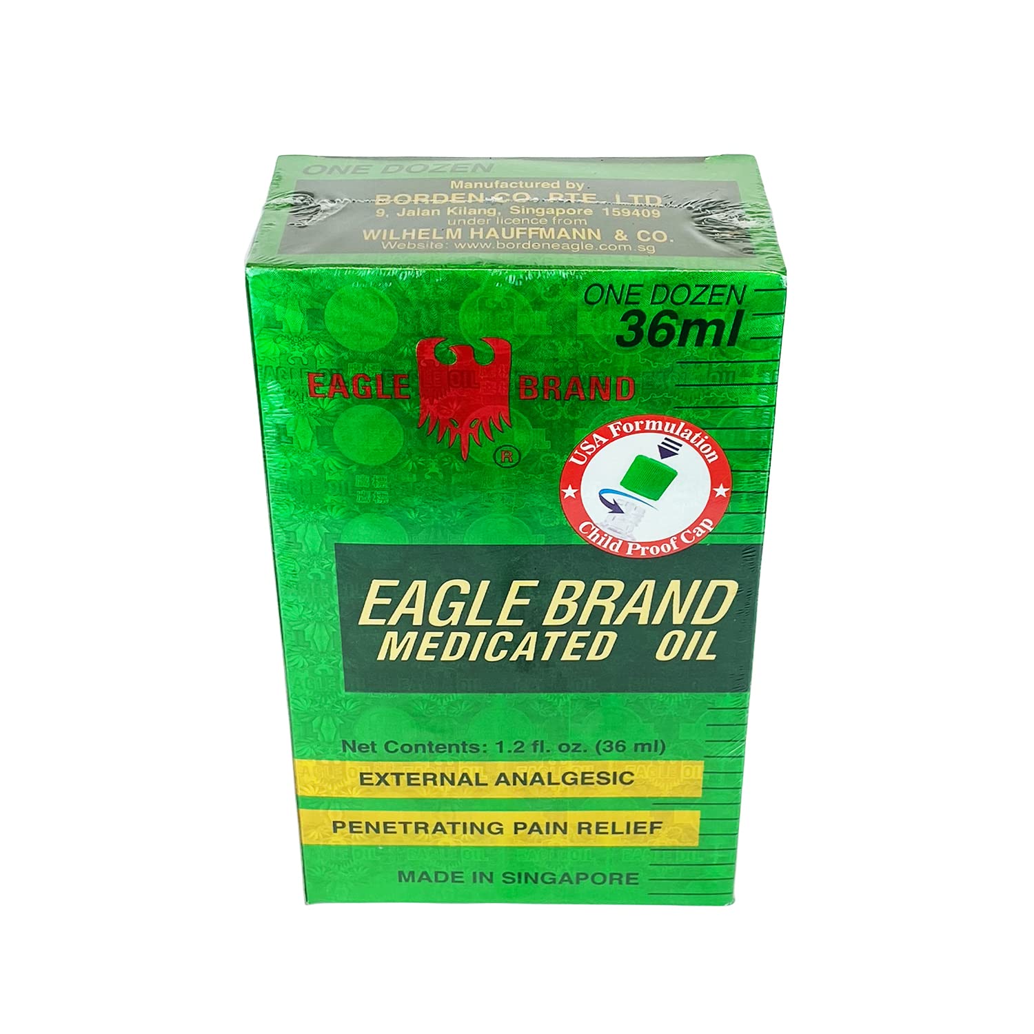 Eagle Brand Natural Medicated Oil for Muscle Aches, Joint Pain Relief - 12 Pack of 1.2 oz Bottles - Perfect for Sports Recovery, Massage Therapy & Arthritis Comfort