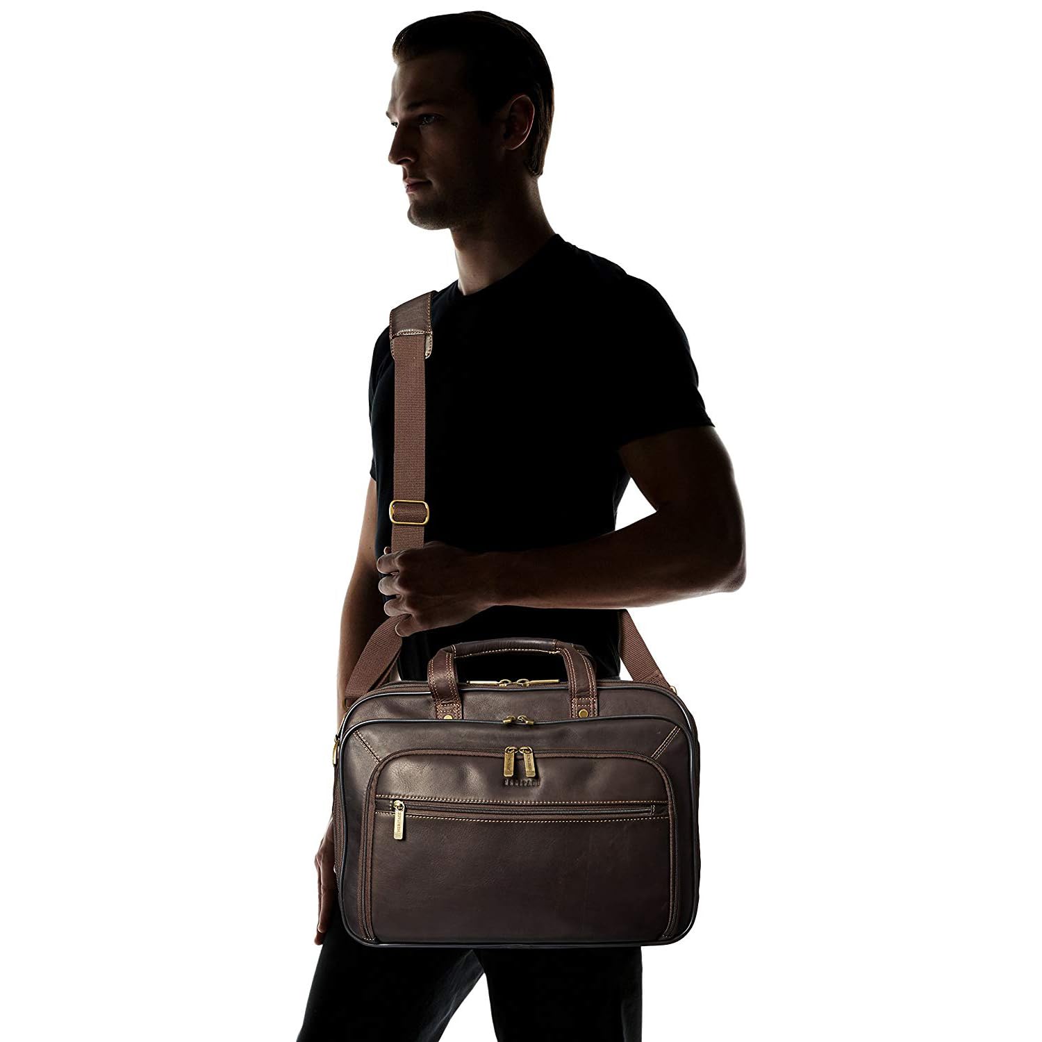 Heritage Double Gusset Top Zip EZ Scan Laptop Case - Durable Protective Sleeve for MacBook & Windows Laptops - Perfect for Office, Travel & School Use