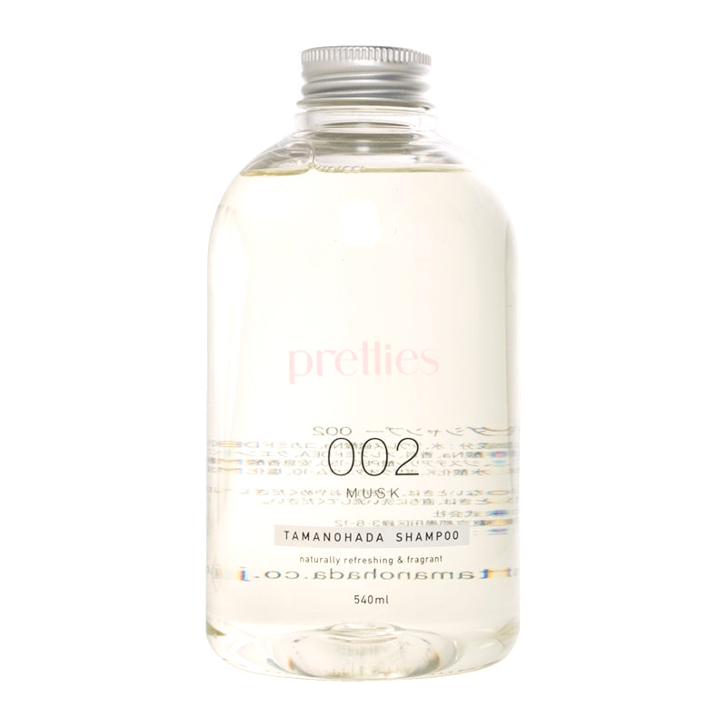 TAMANOHADA 002 Musk Shampoo 540ml - Natural Hair Care for Volume & Shine - Gentle Cleansing for Daily Use - Perfect for Dry & Damaged Hair - Salon Quality at Home