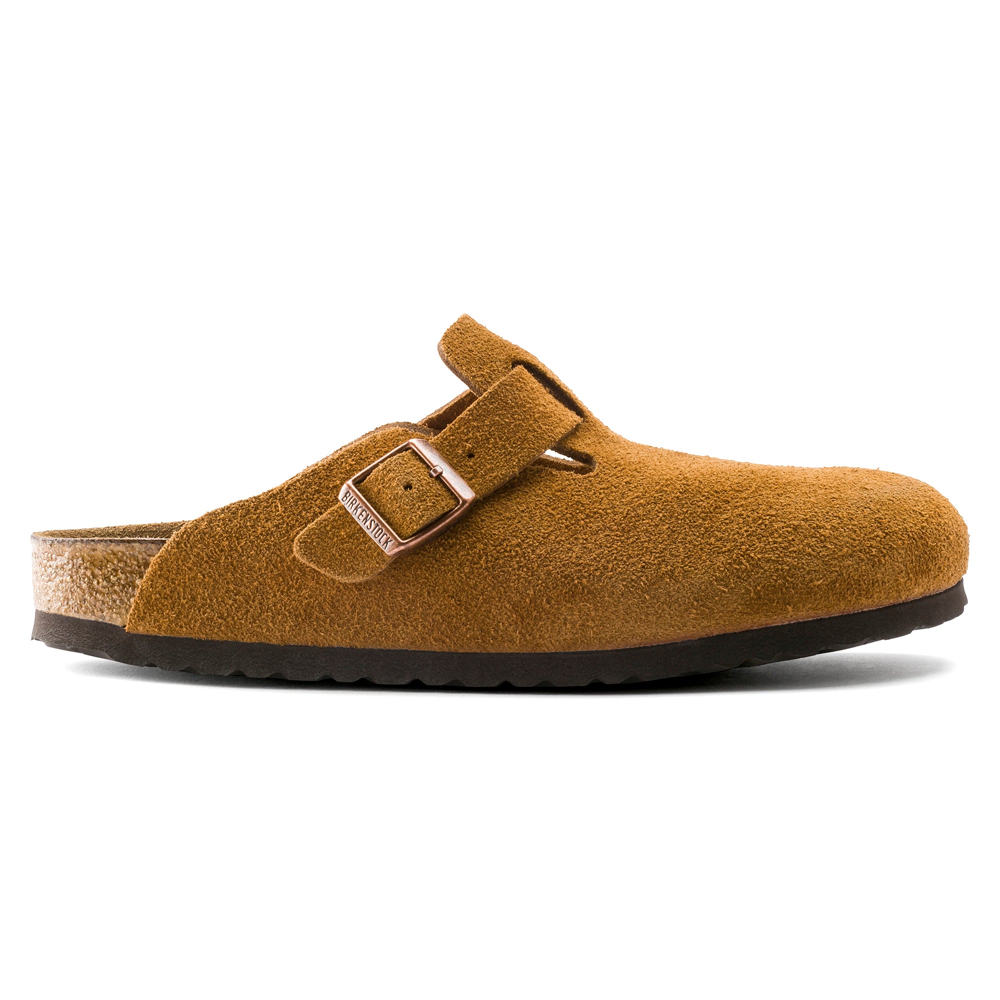 Birkenstock Boston Soft Footbed Suede Leather Clog in Mink | Comfortable Unisex House Shoes for Men & Women | Perfect for Home, Office & Casual Wear